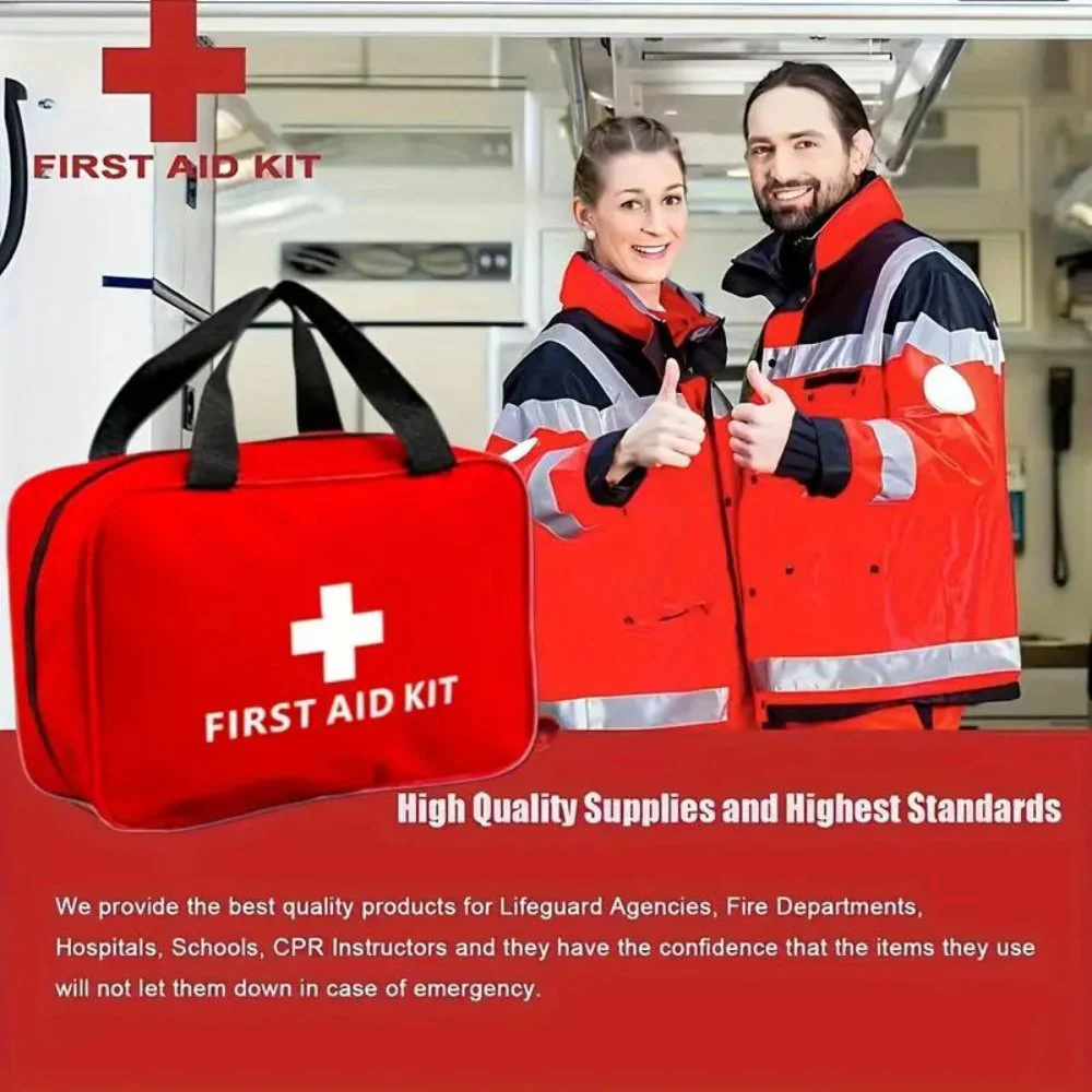 Outdoorzees 173pcs Large First Aid Kit: Portable Bag For Outdoor Hunting, Hiking, Camping And More - Including Emergency Supplies! - Image 6