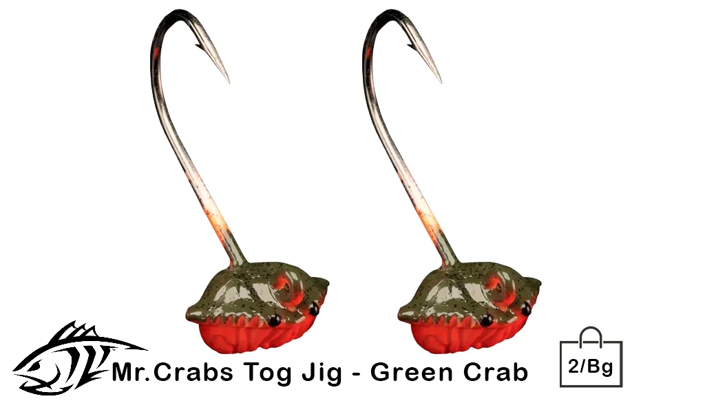 Lunker City 3/4oz Mr. Crabs Tog Jigs 2/Bag - Image 2