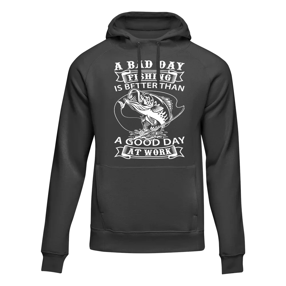 Outdoorzees A Bad Day Fishing Unisex Hoodie - Image 3