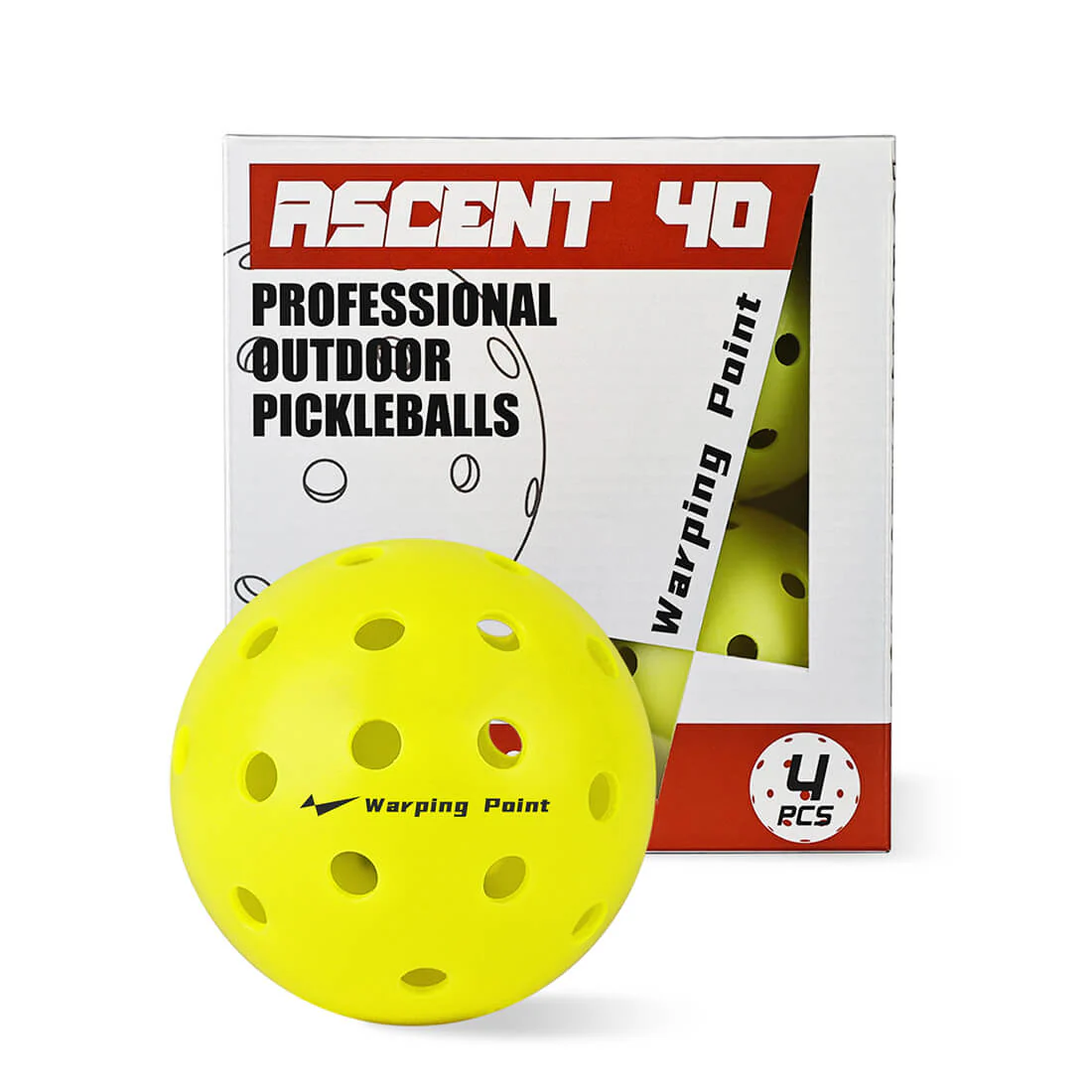 Warping Point Ascent Outdoor Tournament Pickleballs - Image 9