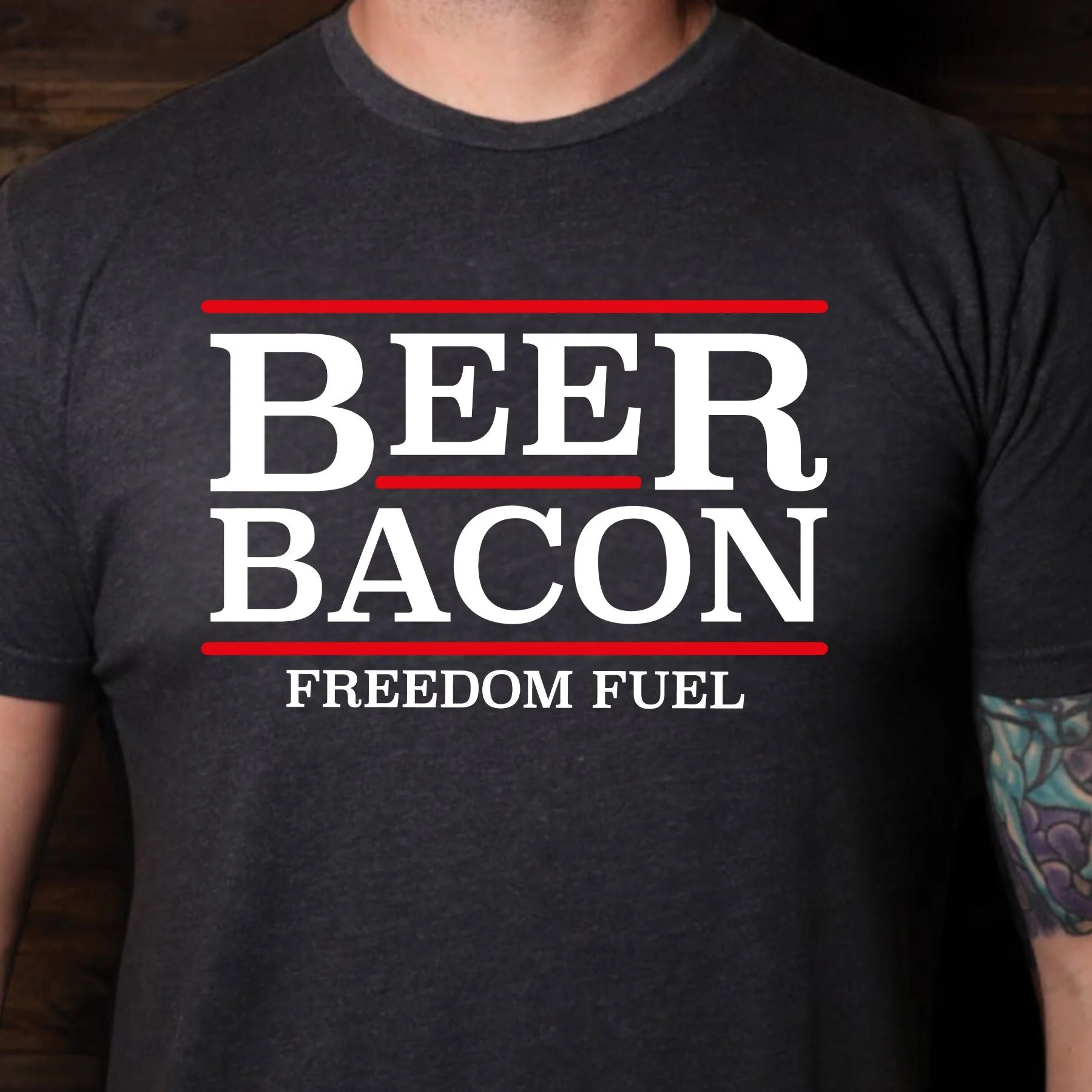 Grill Your Ass Off Beer & Bacon T-Shirt - Image 2