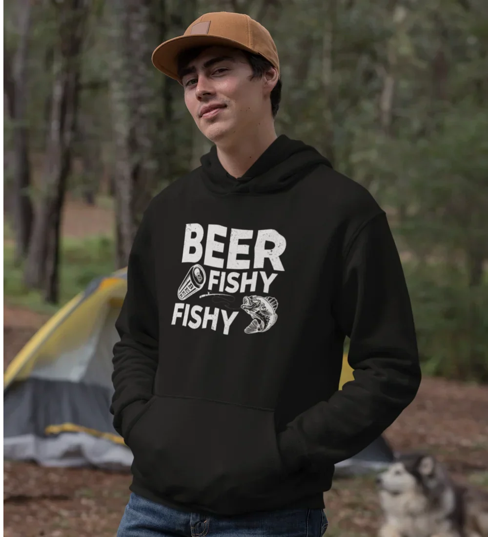 Outdoorzees Beer Fishy Fishy Unisex Hoodie - Image 5