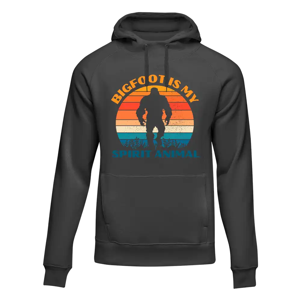 Outdoorzees Bigfoot Is My Spirit Animal Unisex Hoodie - Image 4