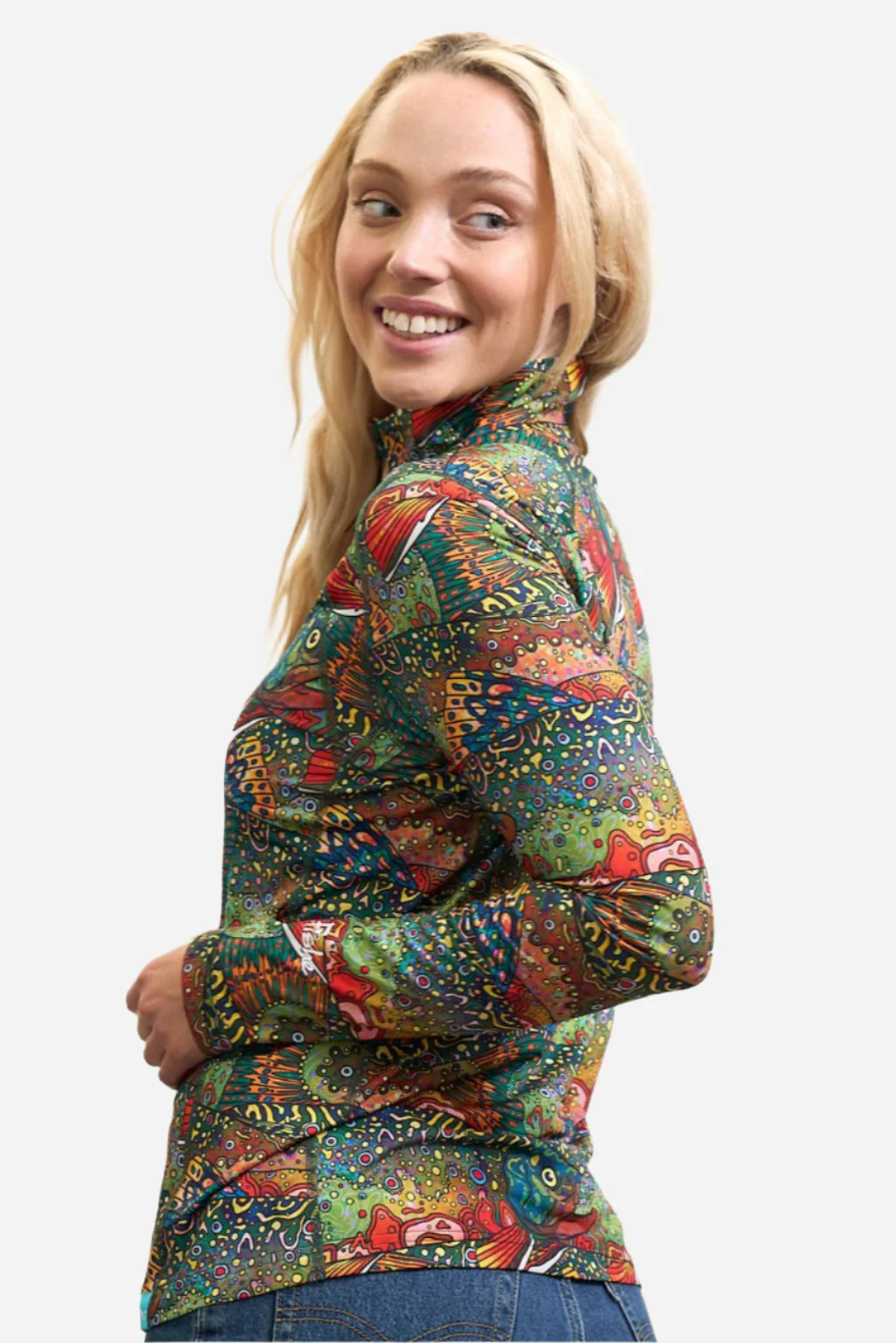 FisheWear Brookie 1/4 Zip Sunshirt - Image 2