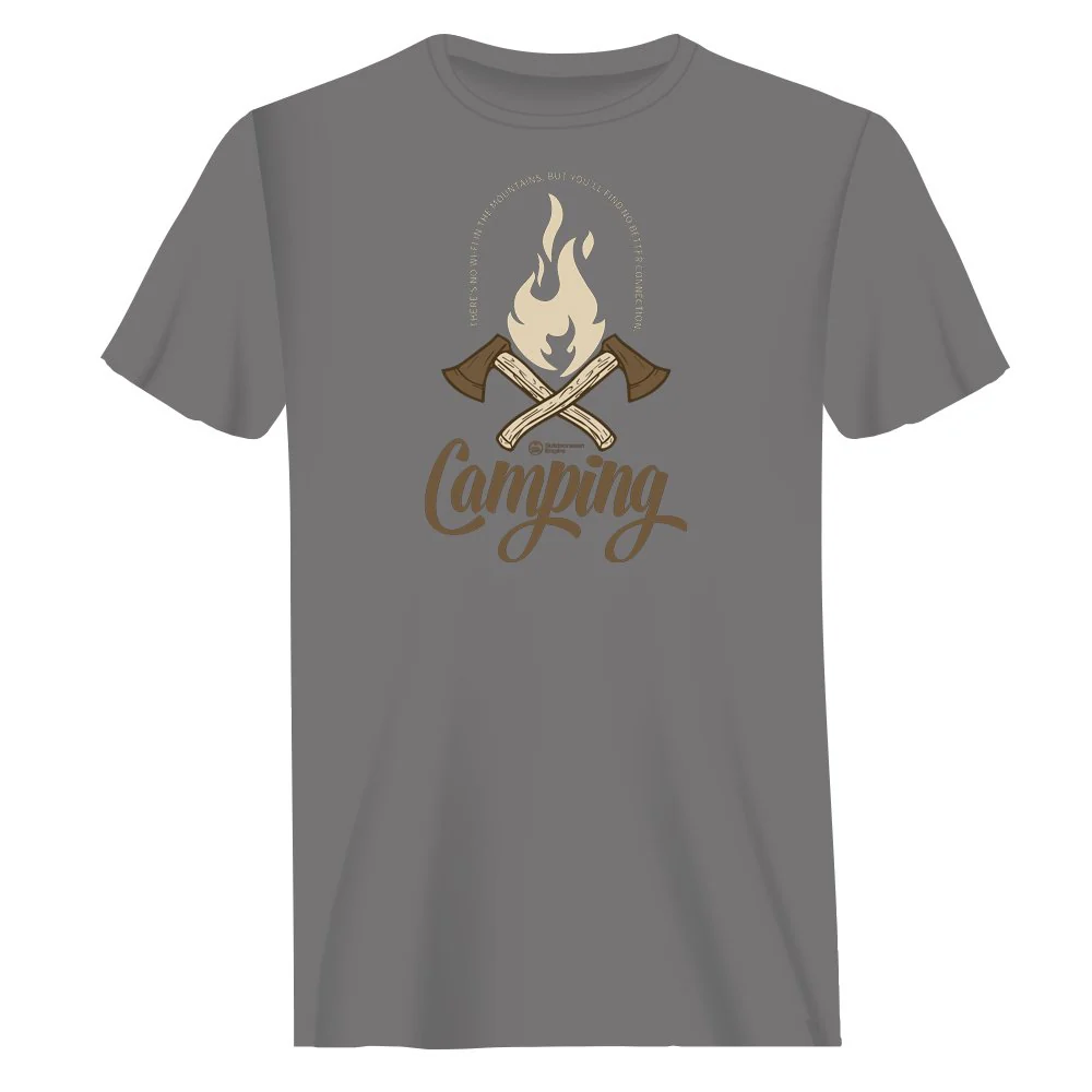 Outdoorzees Camping Axes Unisex T-Shirt - Image 2