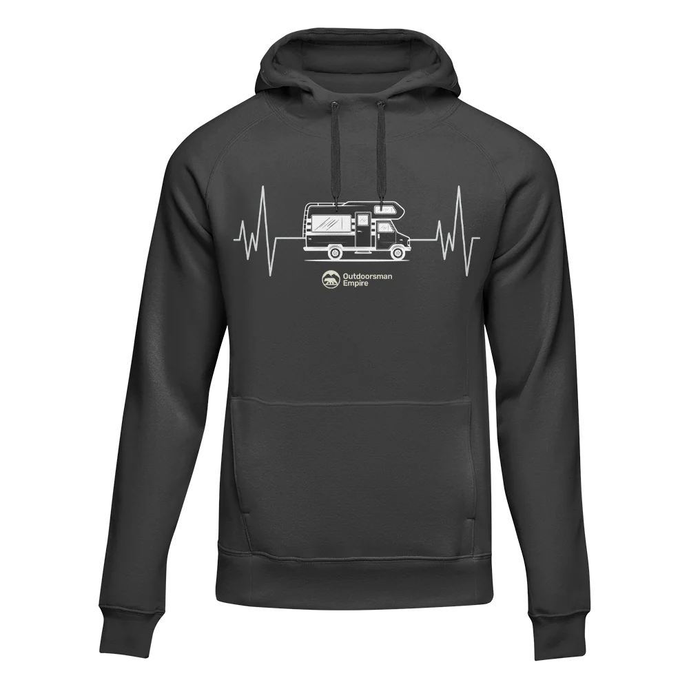 Outdoorzees Camping Cardiogram Unisex Hoodie - Image 2