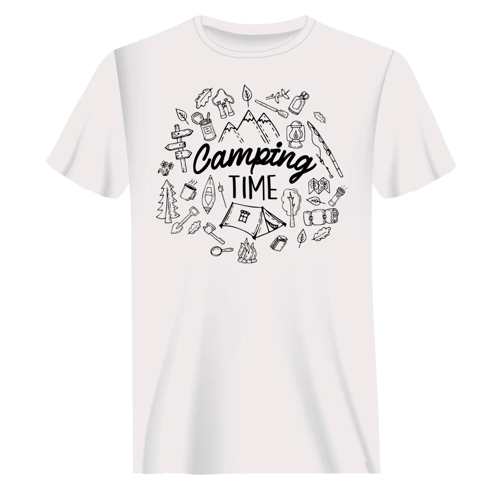 Outdoorzees Camping Elements Man T-Shirt - Image 2
