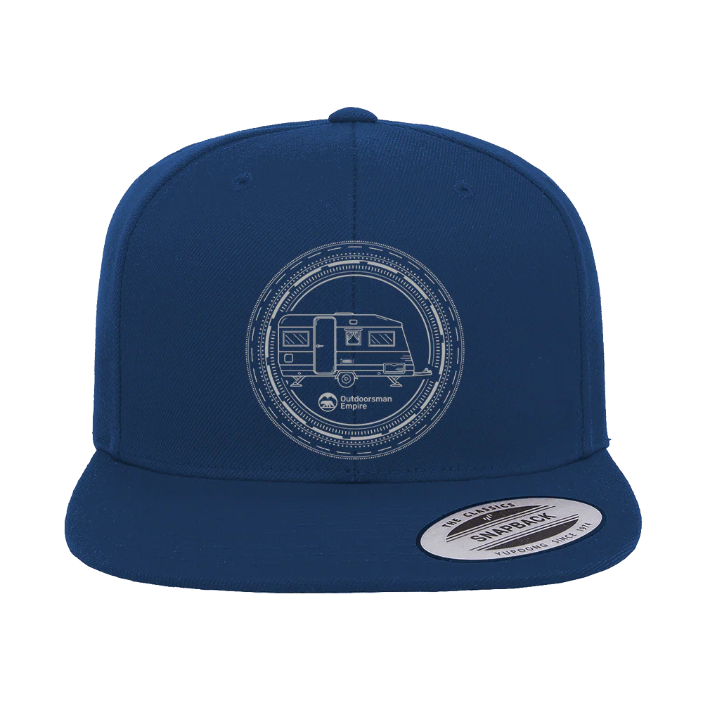 Outdoorzees Camping Kaleidoscope Embroidered Flat Bill Cap