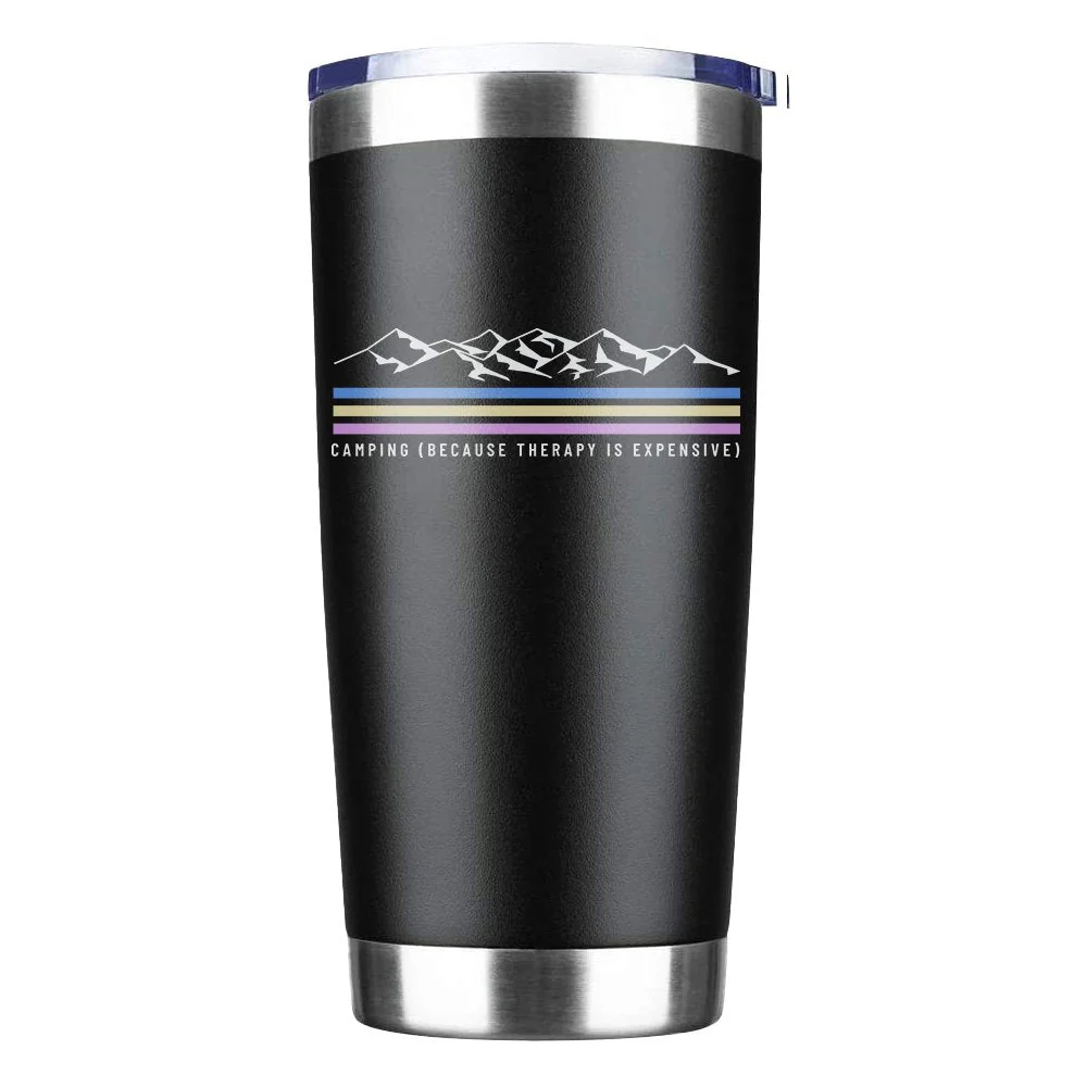 Outdoorzees Camping Lines 20oz Insulated Vacuum Sealed Tumbler - Image 2