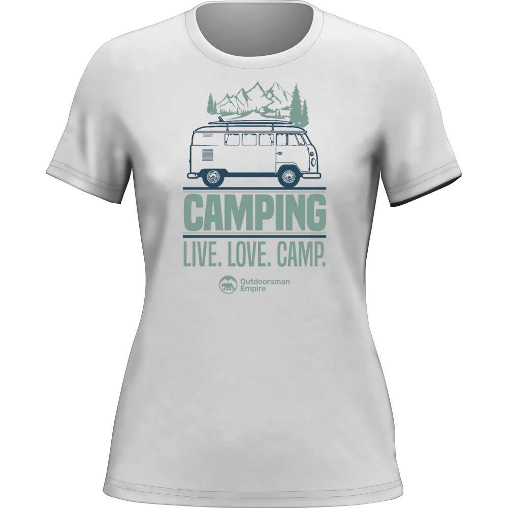 Outdoorzees Camping Live Love Camp T-Shirt for Women - Image 2