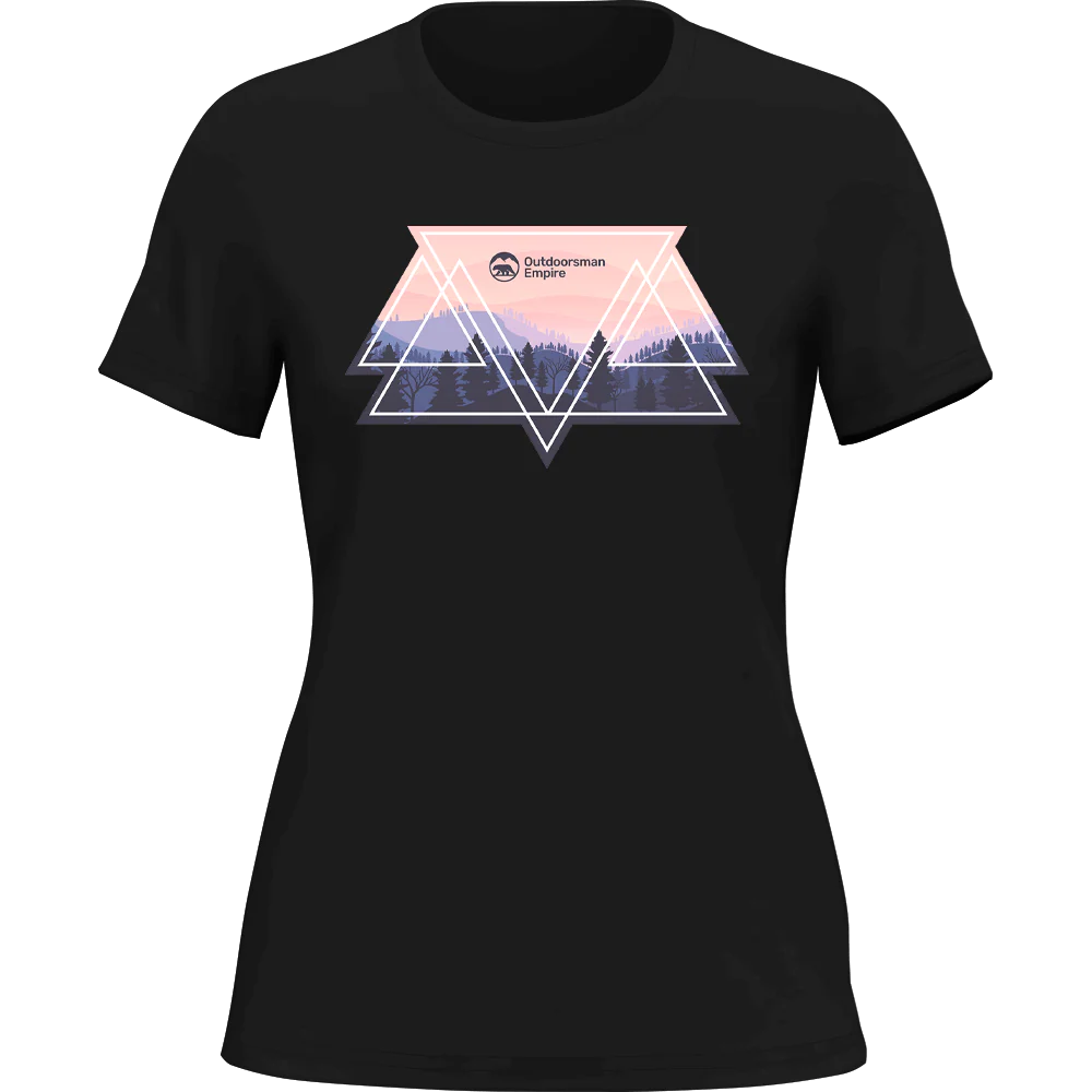 Outdoorzees Camping Triangles T-Shirt for Women