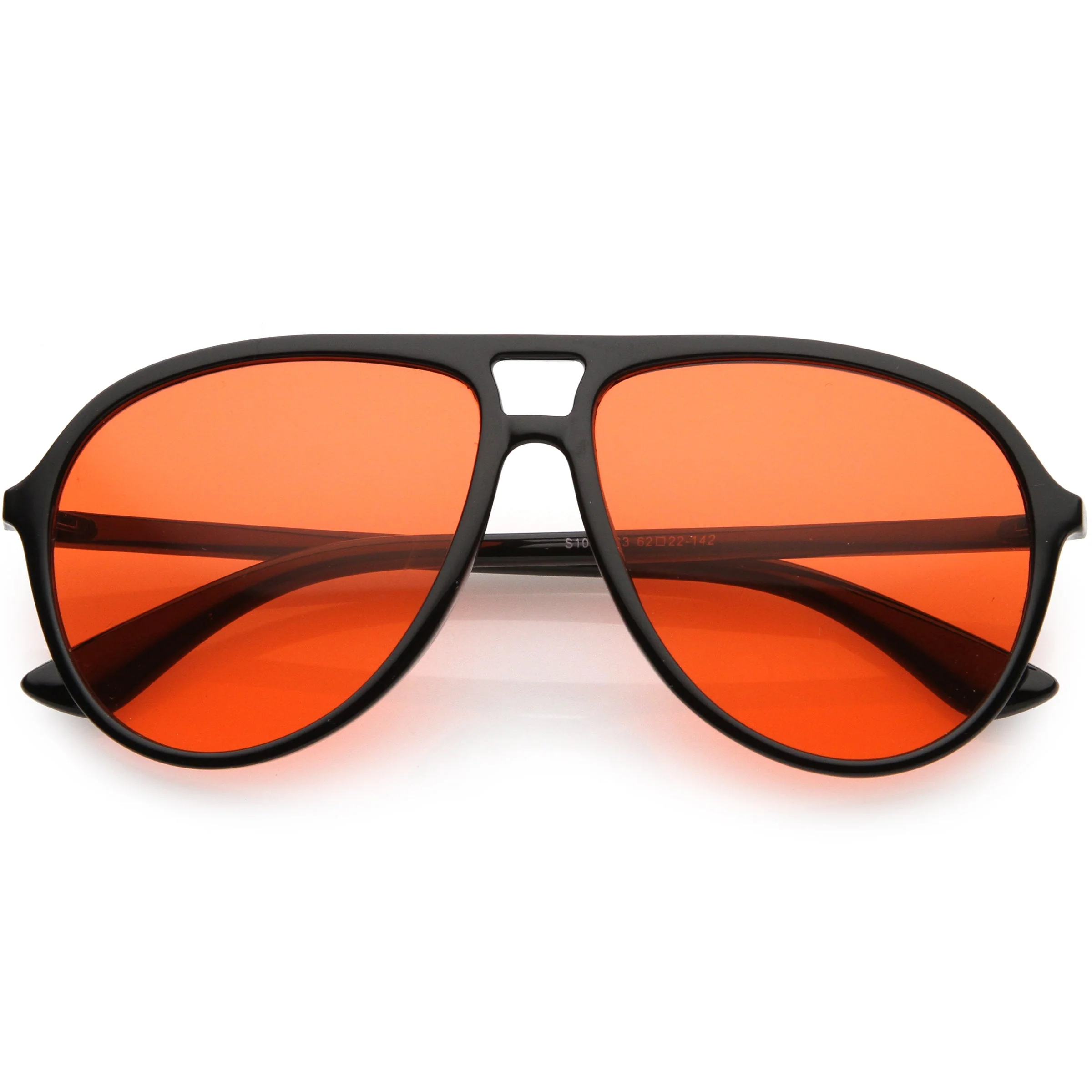 zeroUV  - Classic 80s Inspired Color Tinted Lens Retro Aviator Sunglasses D015 - Image 13