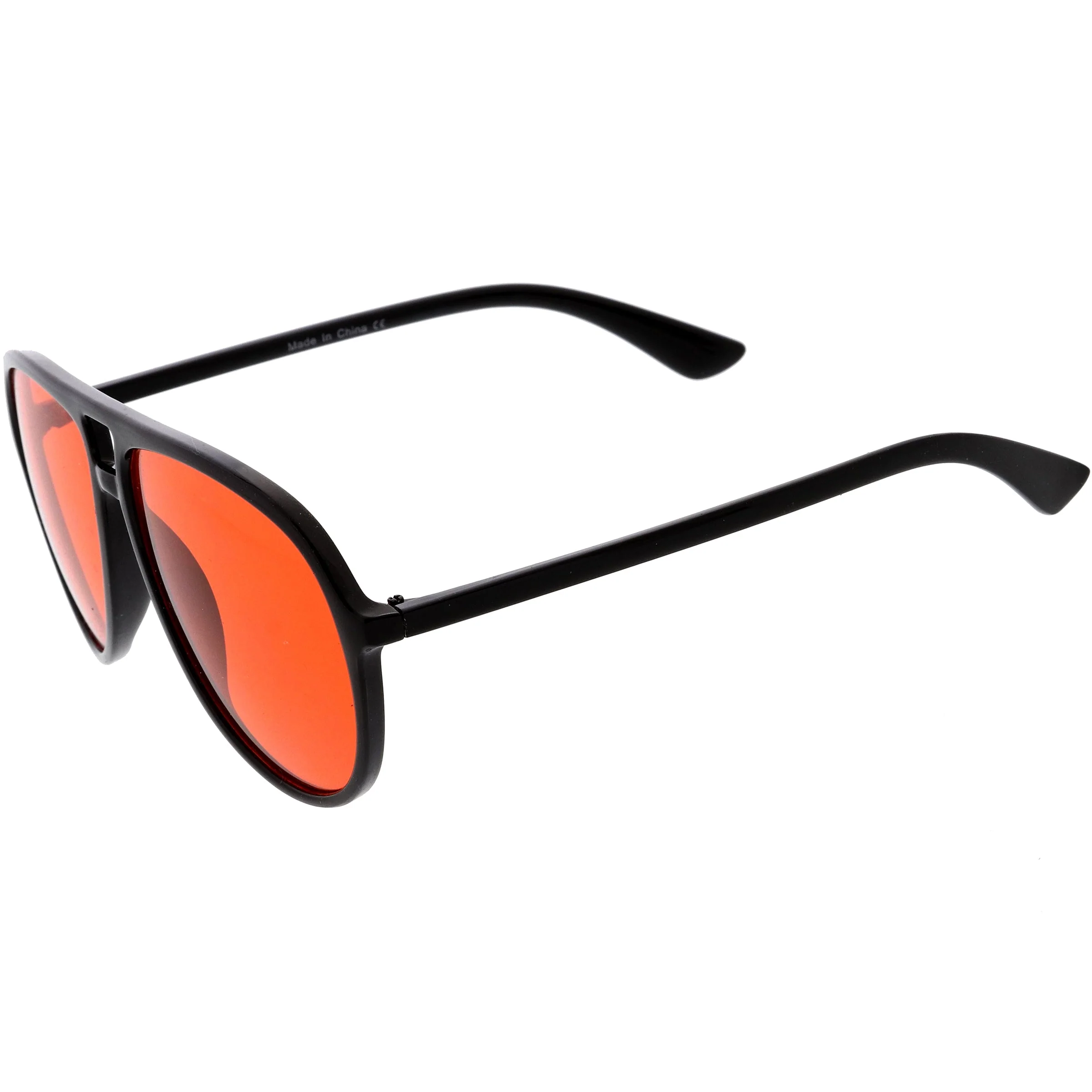 zeroUV  - Classic 80s Inspired Color Tinted Lens Retro Aviator Sunglasses D015 - Image 15