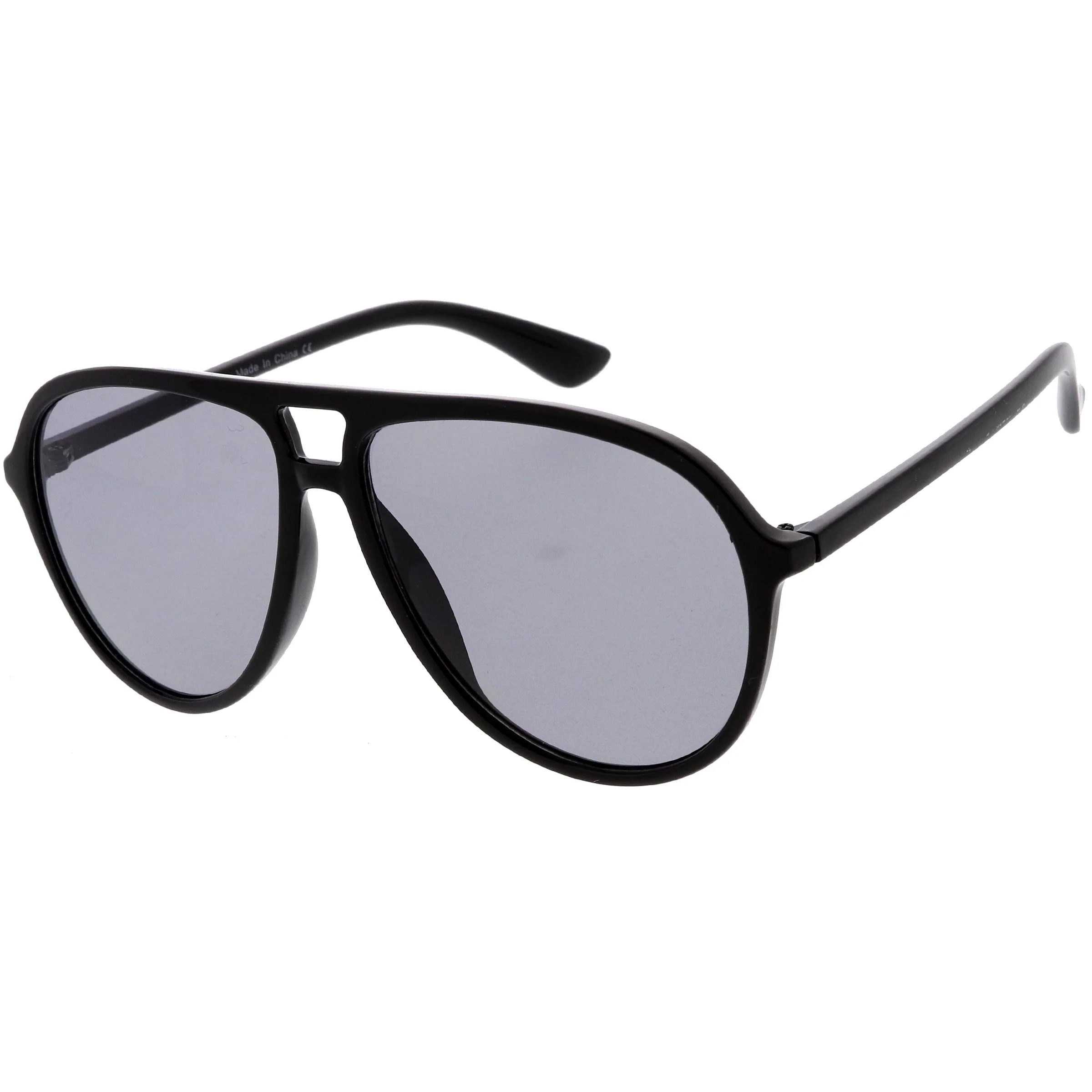 zeroUV  - Classic 80s Inspired Color Tinted Lens Retro Aviator Sunglasses D015 - Image 2