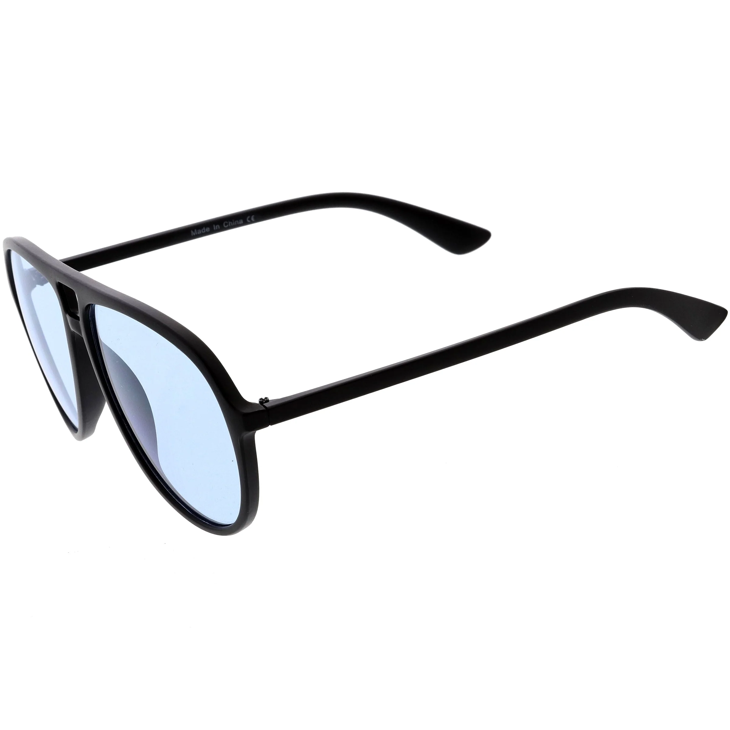 zeroUV  - Classic 80s Inspired Color Tinted Lens Retro Aviator Sunglasses D015 - Image 6