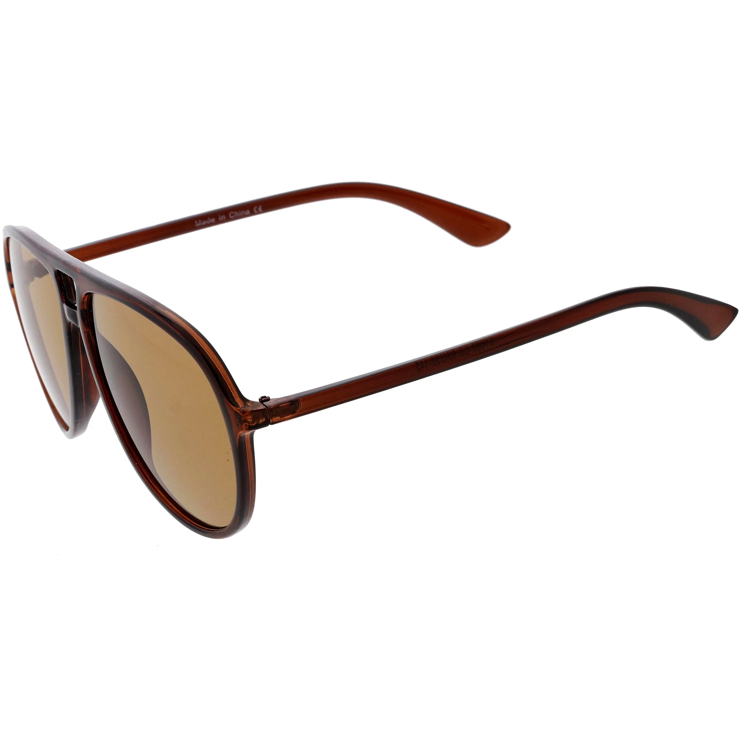 zeroUV  - Classic 80s Inspired Color Tinted Lens Retro Aviator Sunglasses D015 - Image 9
