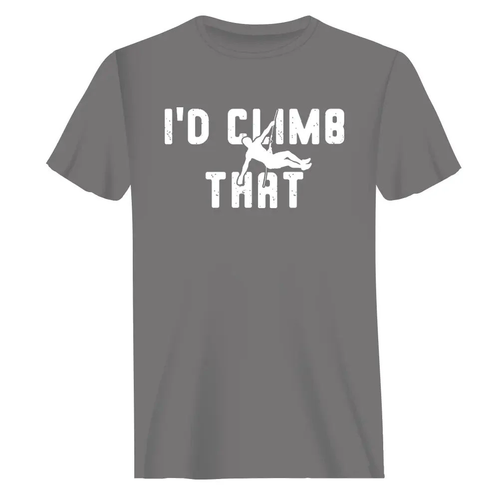 Outdoorzees Climbing I'd Climb That Man T-Shirt