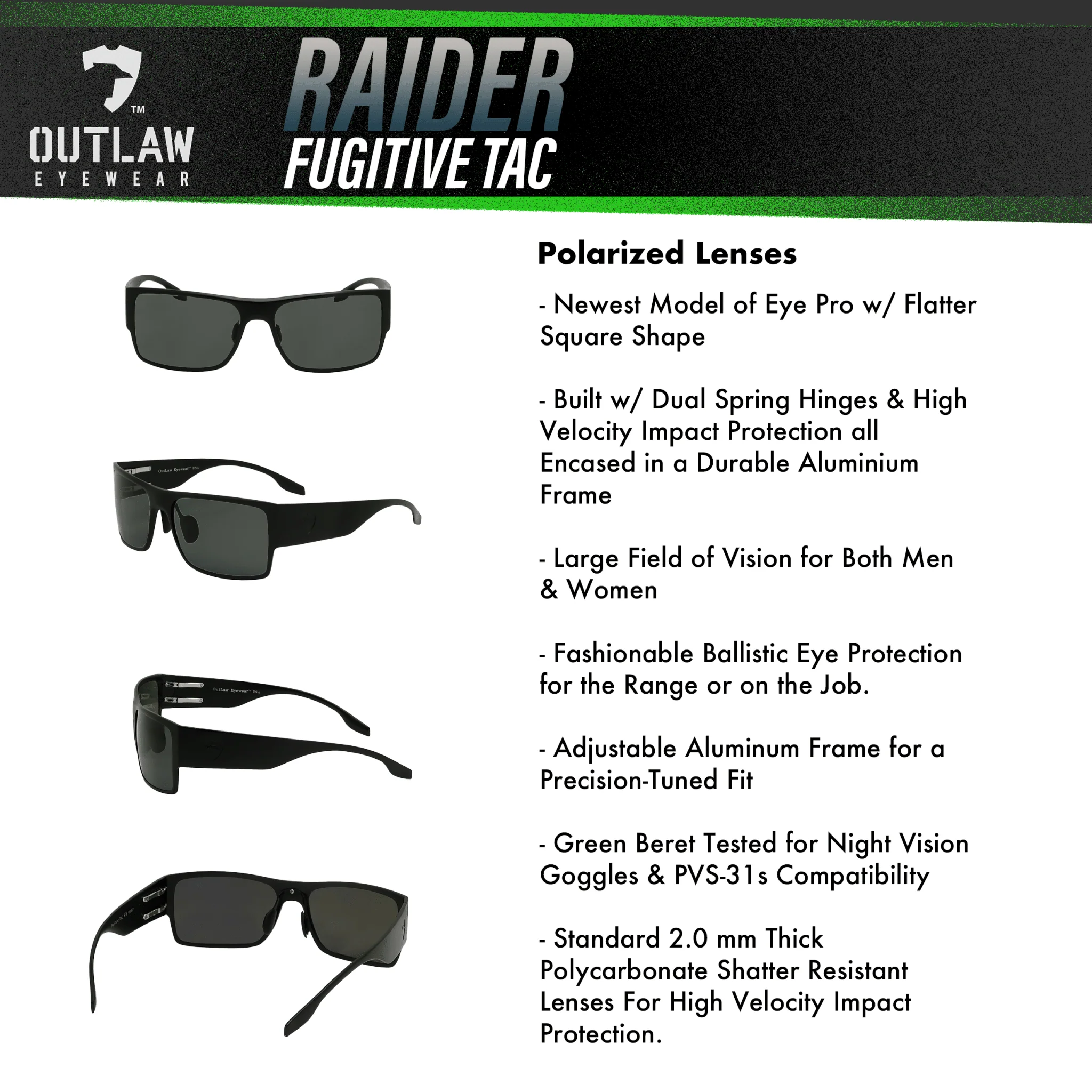 OutLaw Eyewear Custom Raider TAC - Image 7
