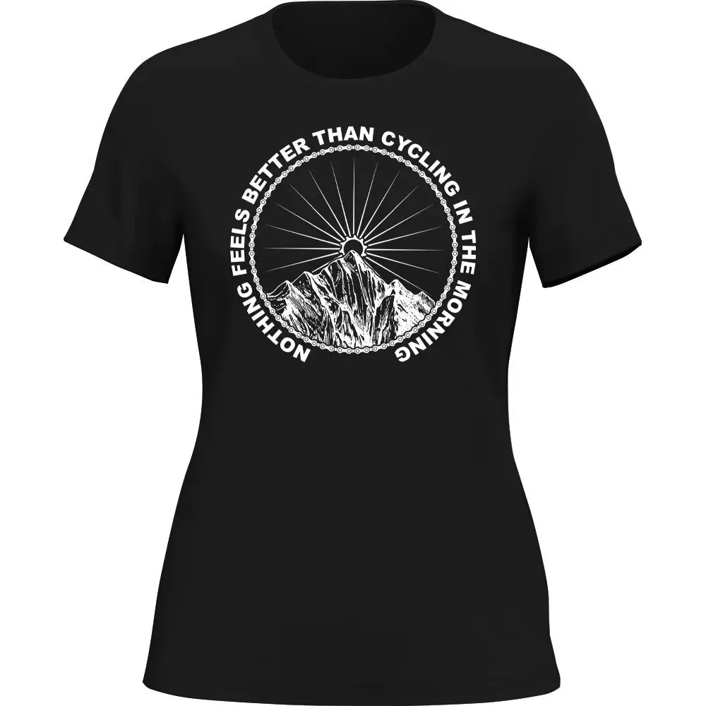 Outdoorzees Cycling In The Morning T-Shirt for Women