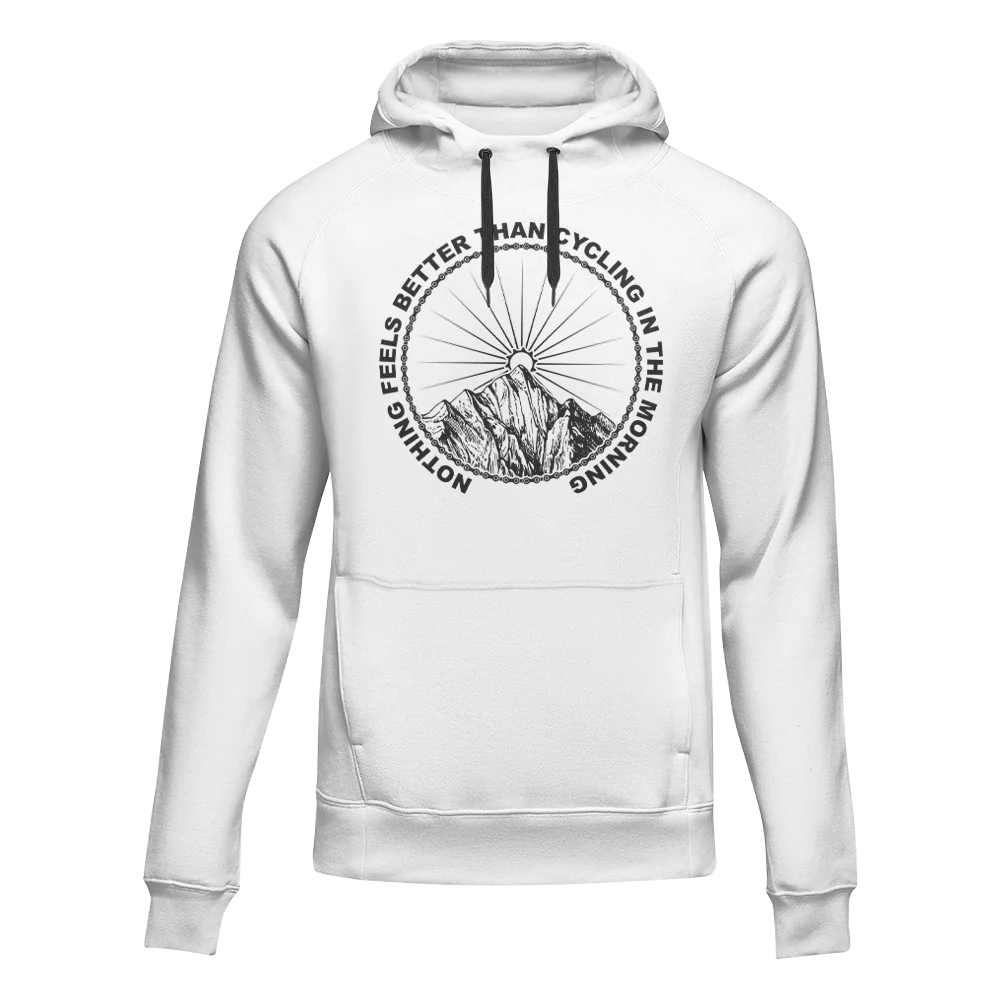 Outdoorzees Cycling In The Morning Unisex Hoodie - Image 2
