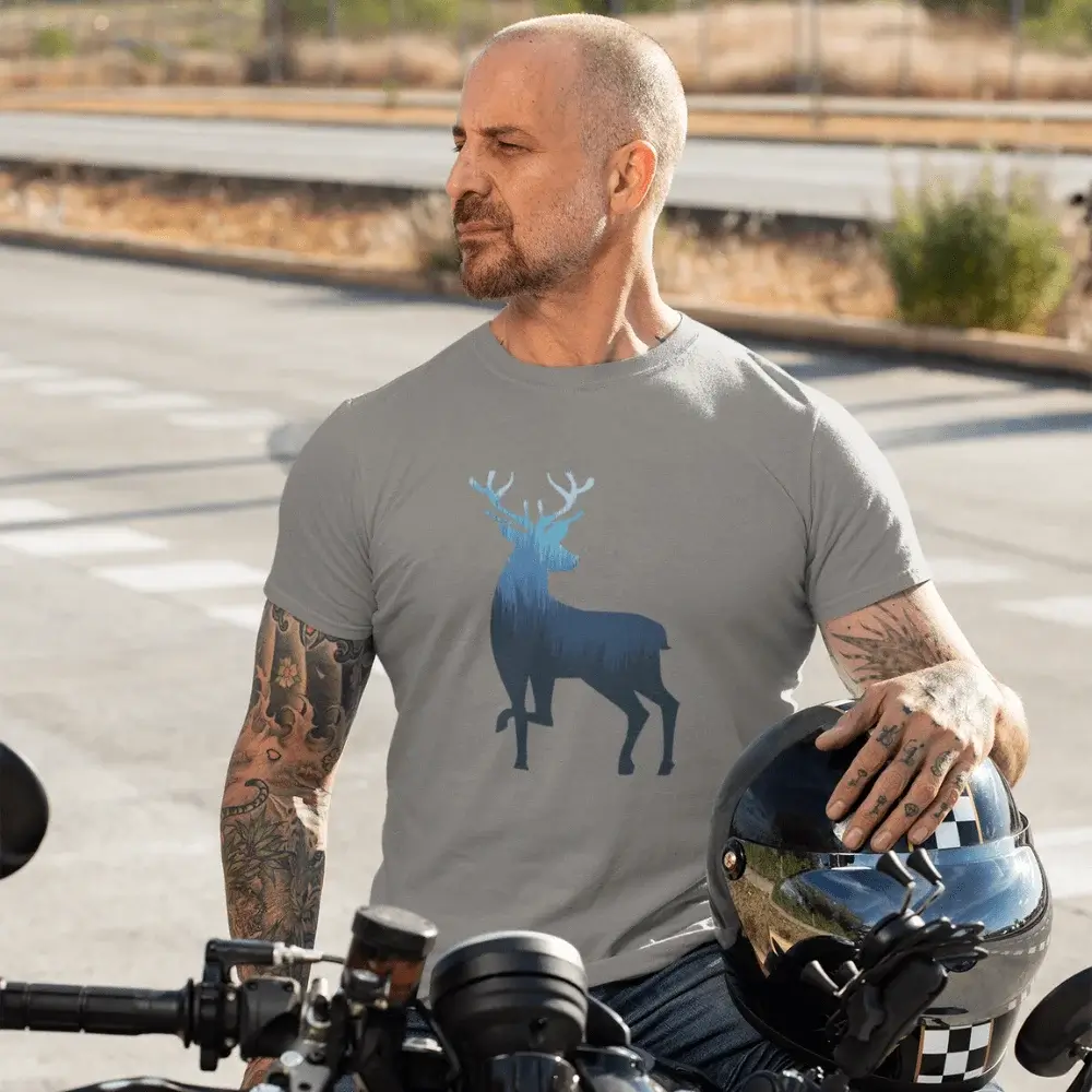 Outdoorzees Deer Color 2 Man T-Shirt - Image 2