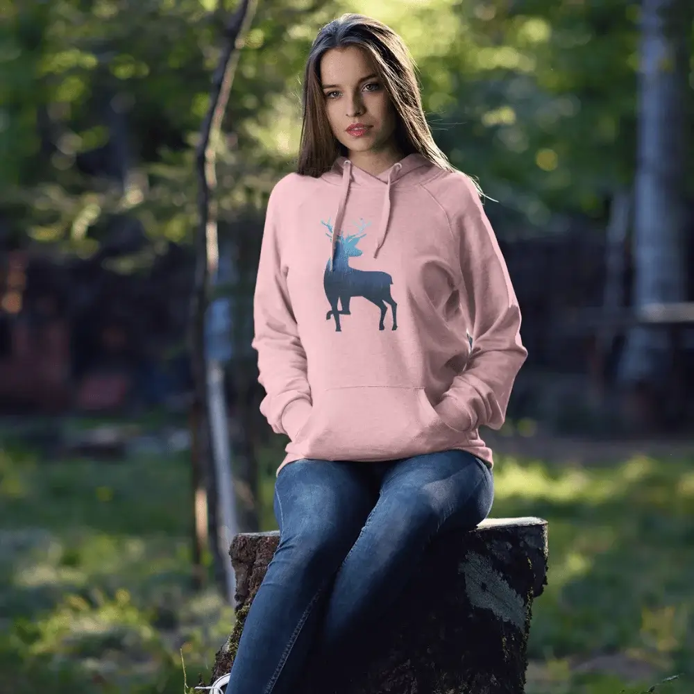Outdoorzees Deer Color 2 Women Hoodie - Image 4