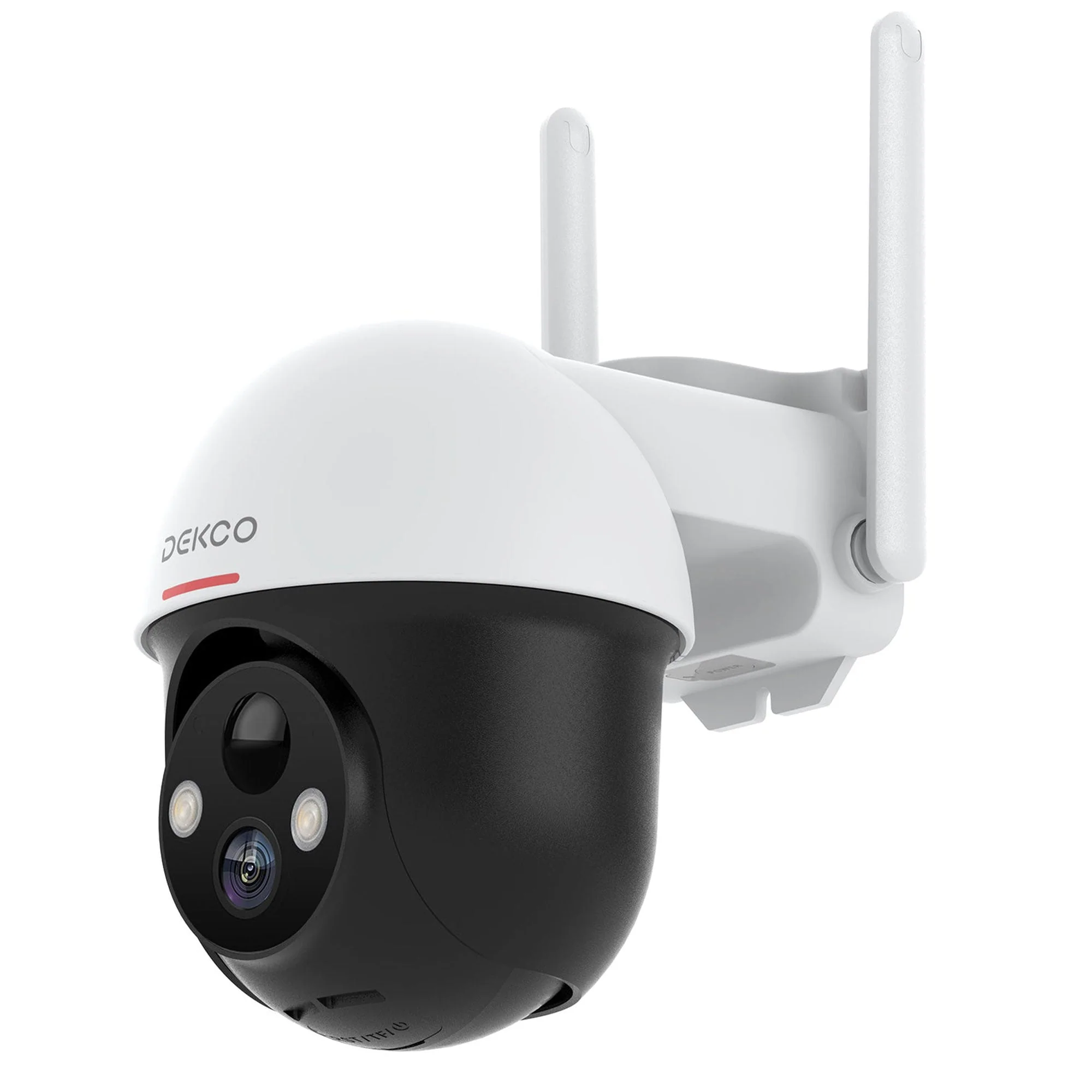 DEKCO Outdoor Solar Home Security Dome Camera w/ WiFi & Motion Alarm (2 Pack) - Image 5