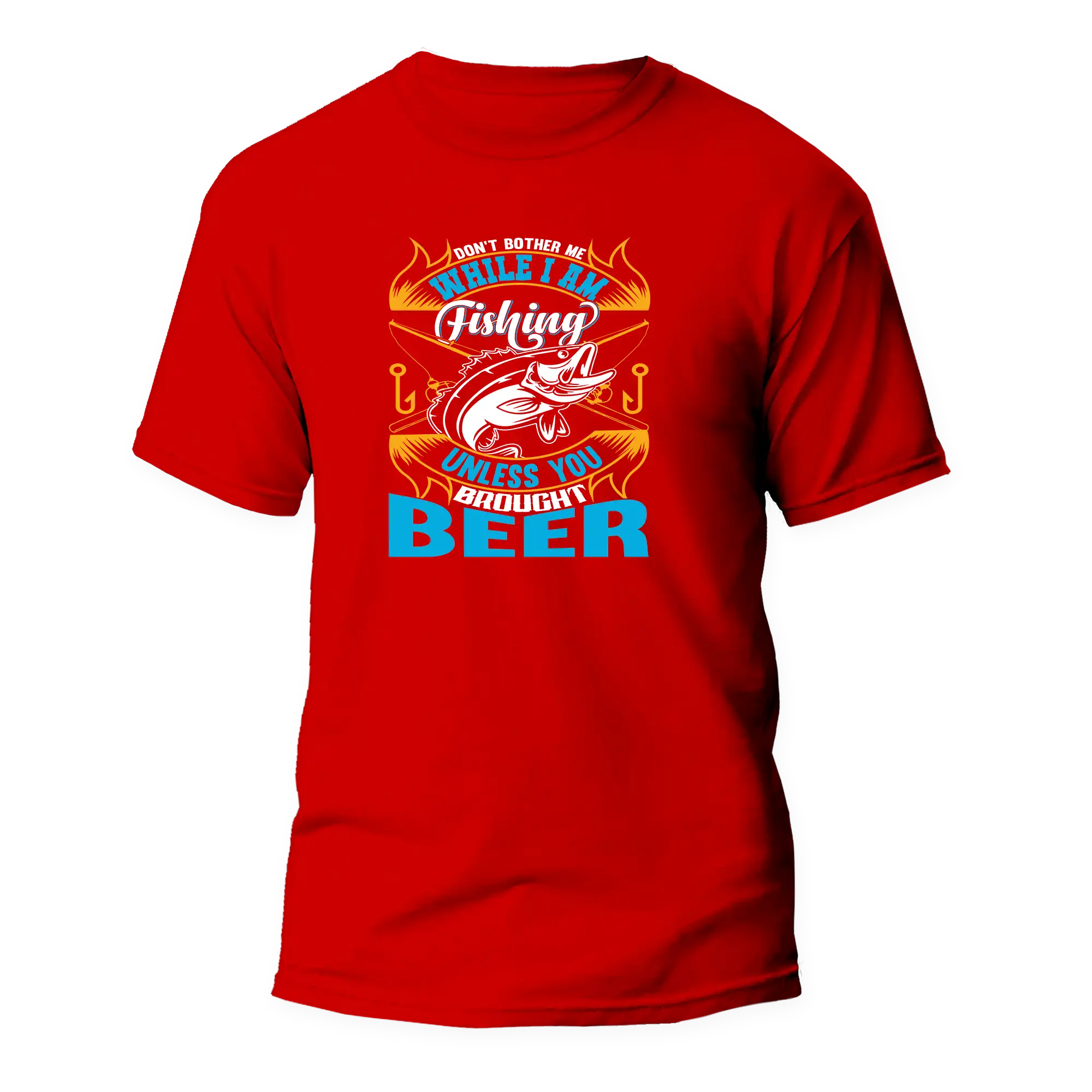 Outdoorzees Don't Bother Me While I'm Fishing Man T-Shirt - Image 2