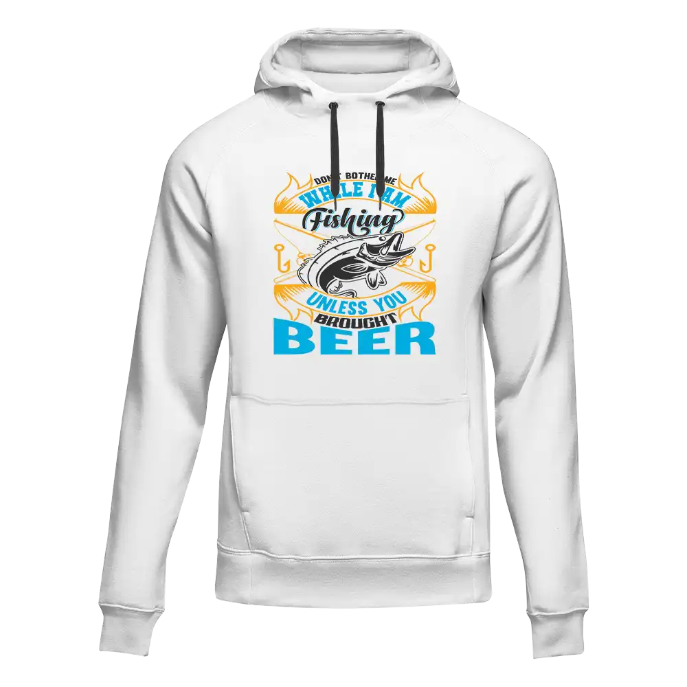 Outdoorzees Don't Bother Me While I'm Fishing Unisex Hoodie - Image 2