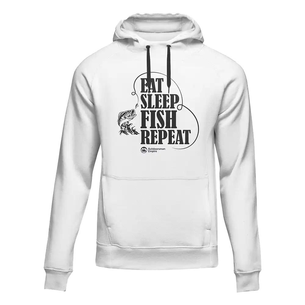 Outdoorzees Eat Sleep Fish Repeat Unisex Hoodie - Image 3