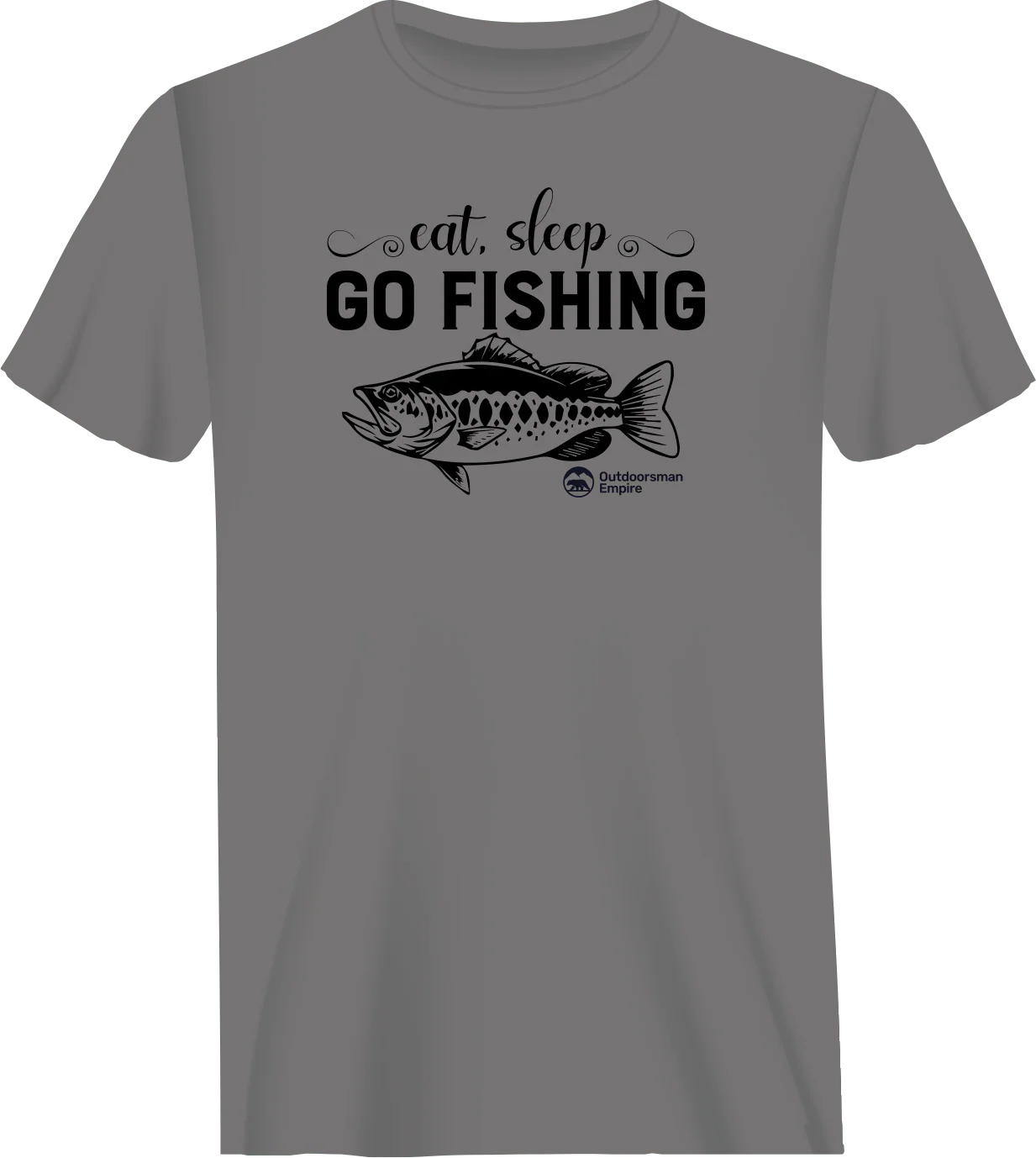 Outdoorzees Eat Sleep Go Fishing Man T-Shirt - Image 2
