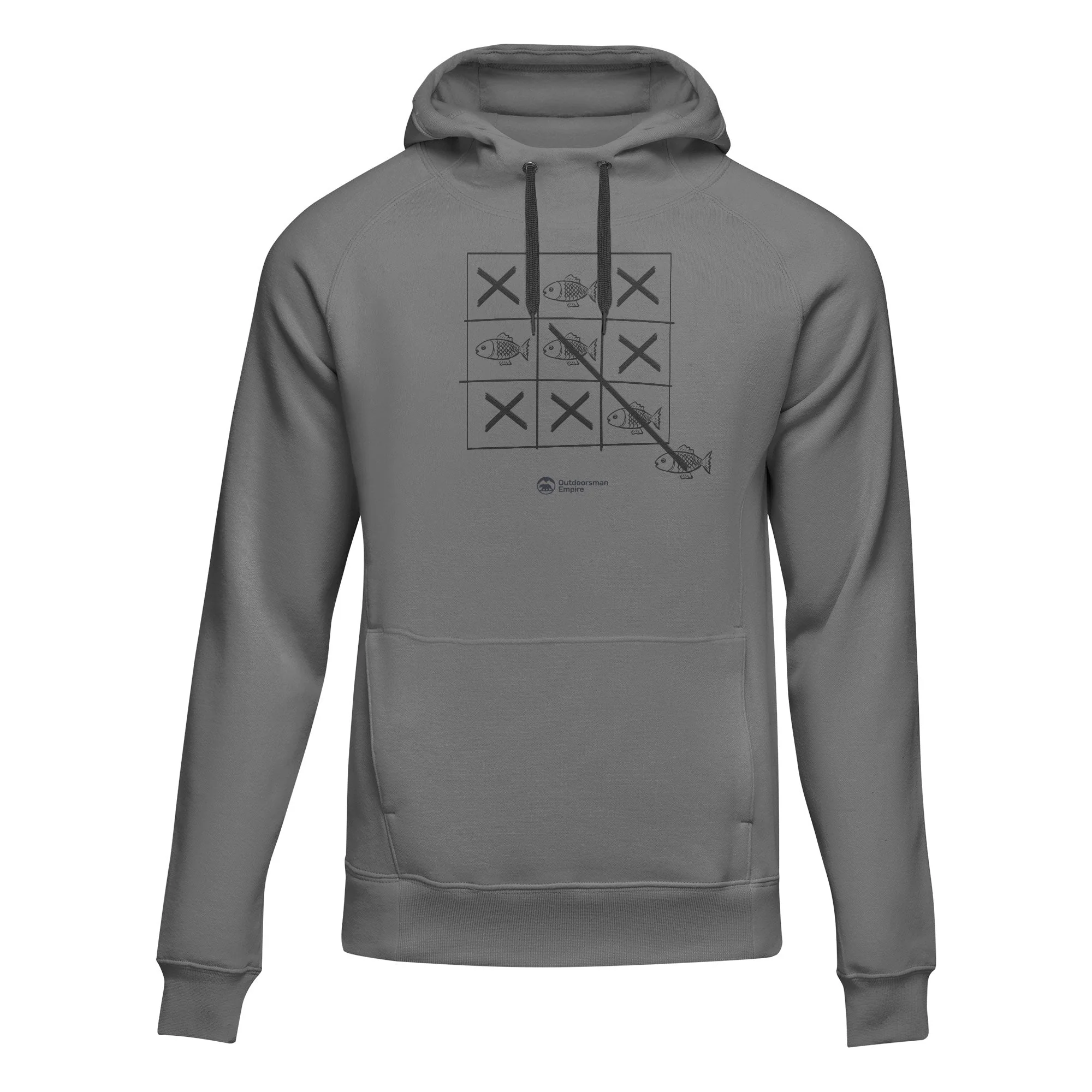 Outdoorzees Fish Tick Tack Toe Unisex Hoodie - Image 2