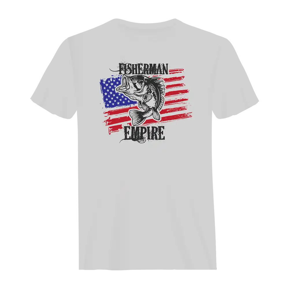 Outdoorzees Fisherman American Empire Color Man T-Shirt - Image 3