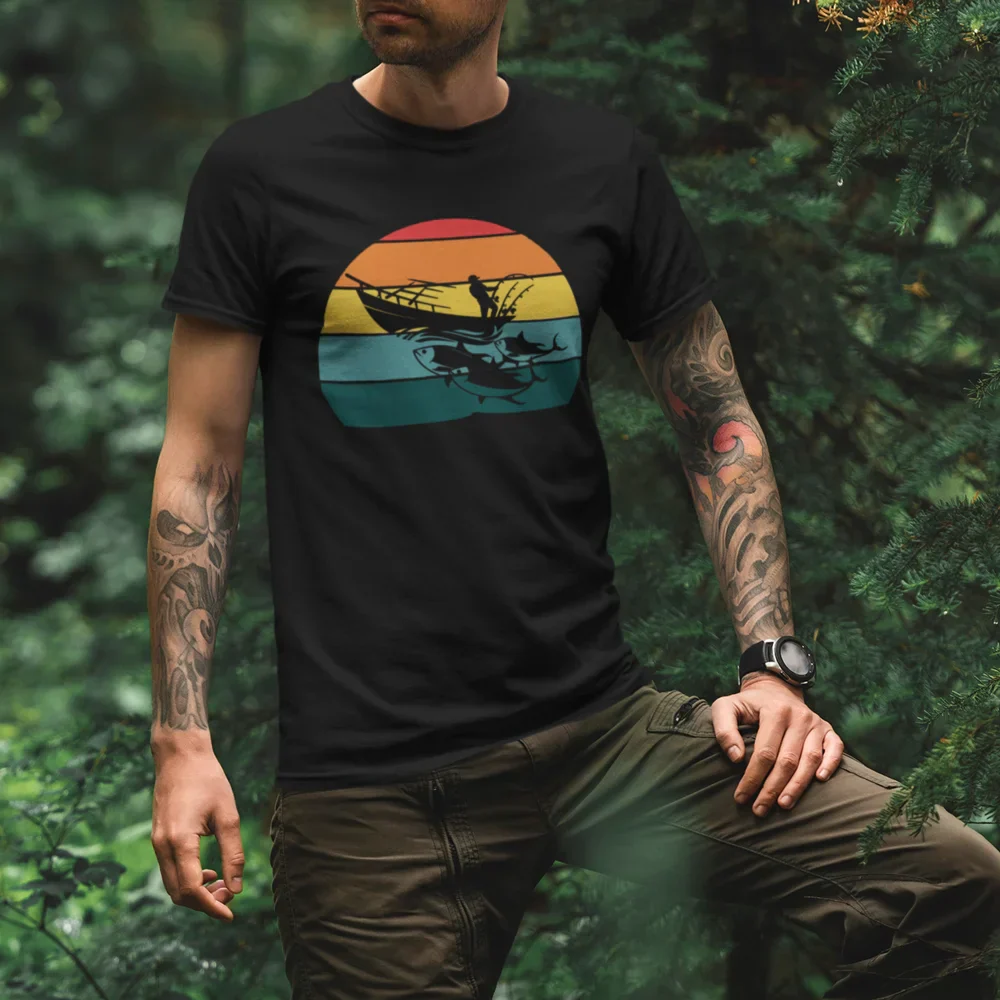 Outdoorzees Fishing Boat Man T-Shirt - Image 3