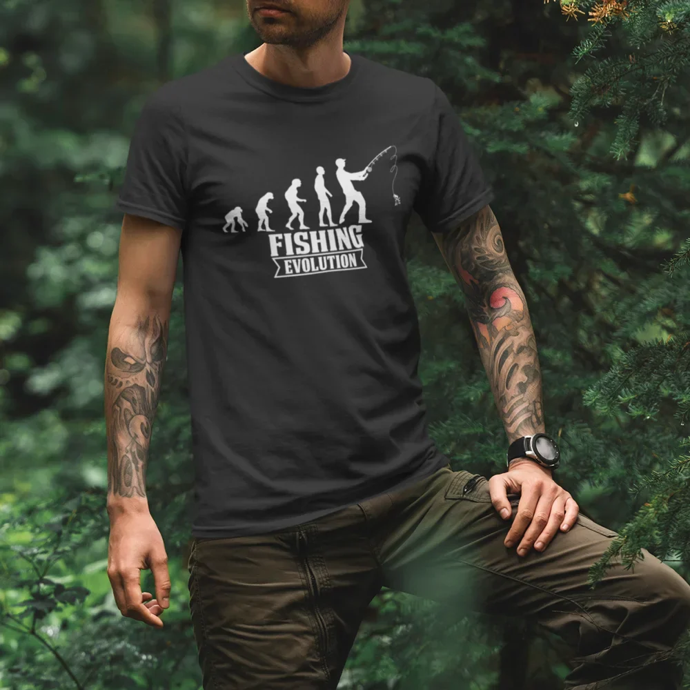 Outdoorzees Fishing Evolution Man T-Shirt - Image 5