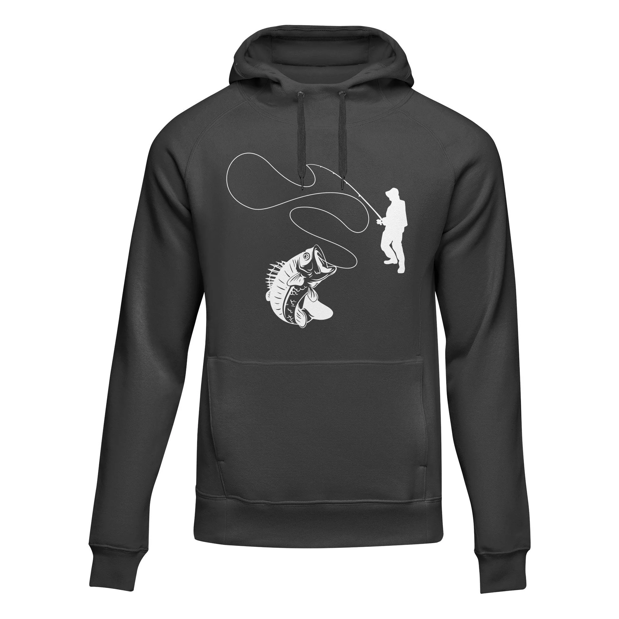 Outdoorzees Fishing Lines' Adult Fleece Hoodie