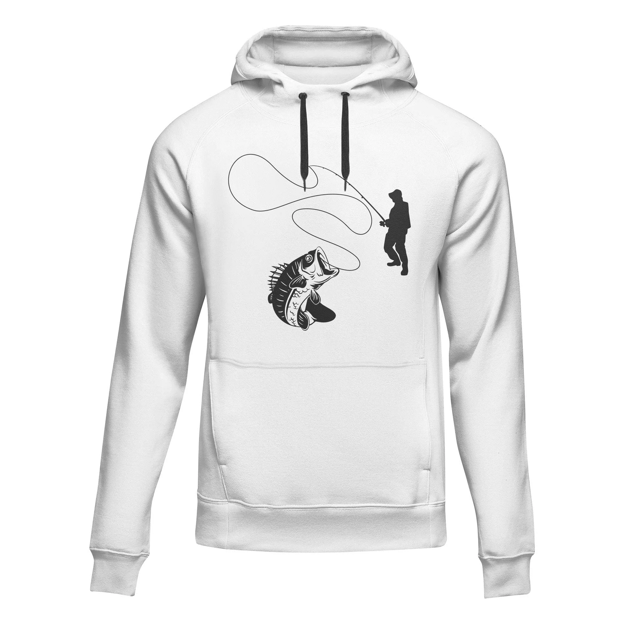 Outdoorzees Fishing Lines' Adult Fleece Hoodie - Image 2