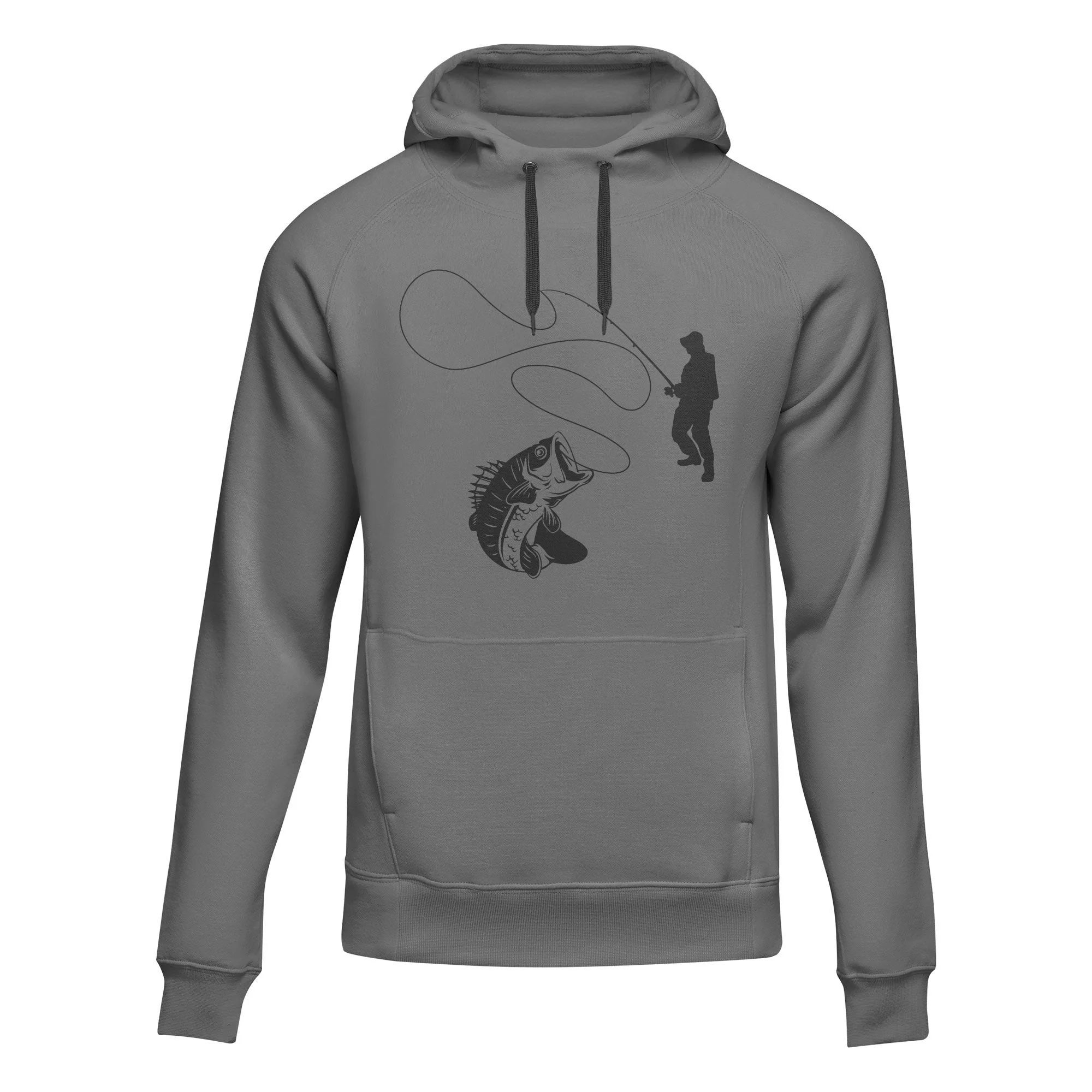Outdoorzees Fishing Lines' Adult Fleece Hoodie - Image 3