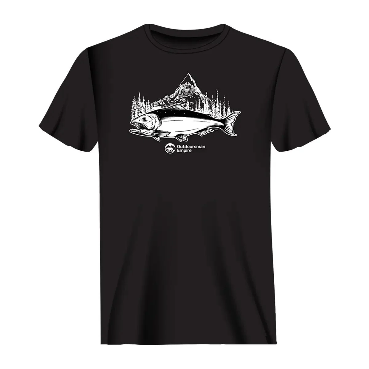 Outdoorzees Fishing Mountain Man T-Shirt - Image 2
