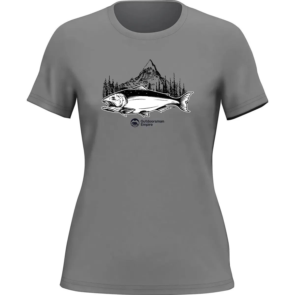 Outdoorzees Fishing Mountain T-Shirt for Women - Image 2