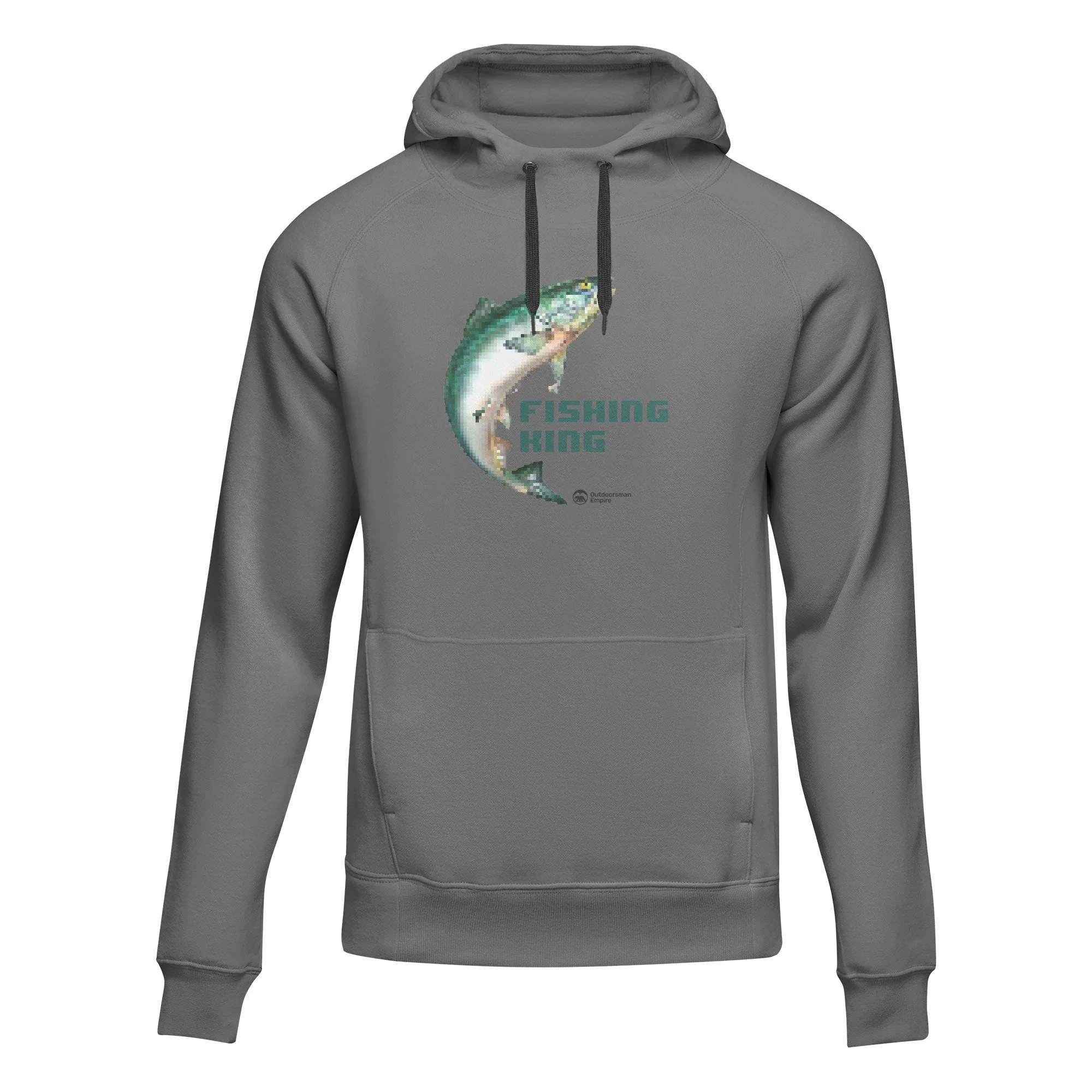 Outdoorzees Fishing Pixelated Unisex Hoodie - Image 3