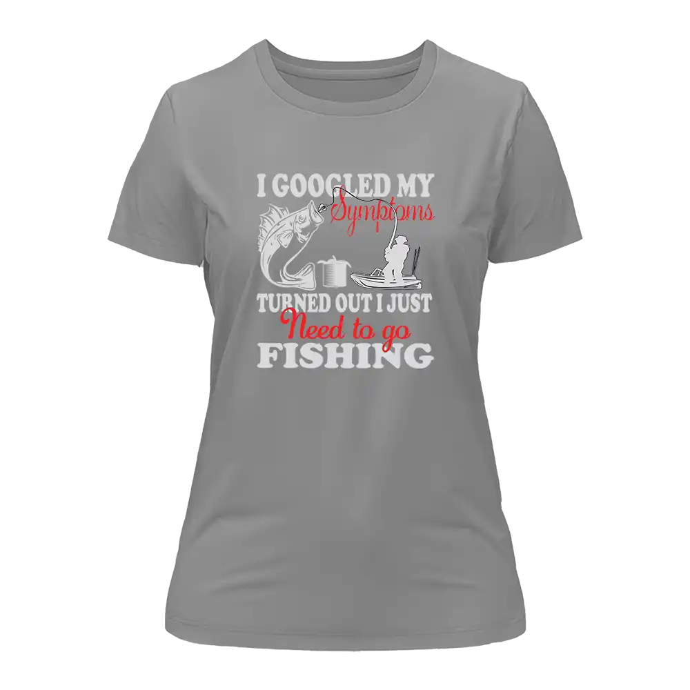 Outdoorzees Fishing Symptoms T-Shirt for Women - Image 2