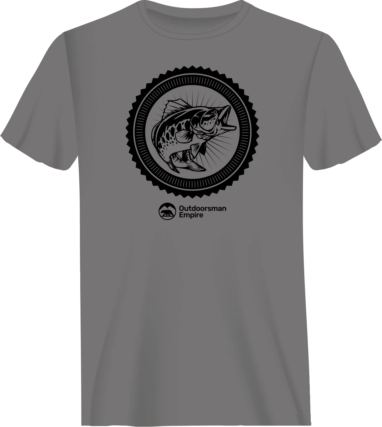 Outdoorzees Fishing Vintage Man T-Shirt - Image 2