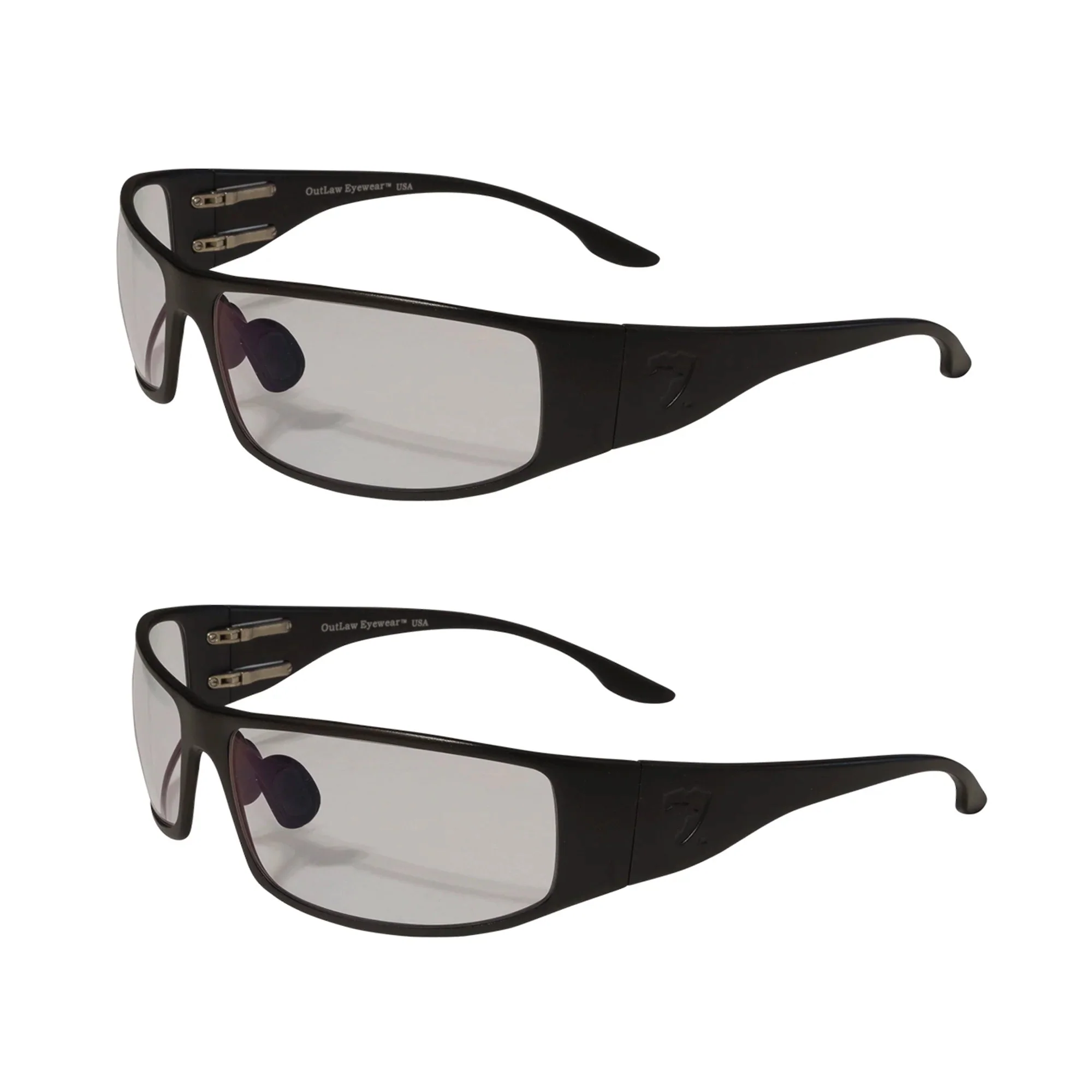 OutLaw Eyewear Fugitive TAC Black / Pathfinder 5.0 Transition - ANSI Z87.1-2015 (2 Pack)
