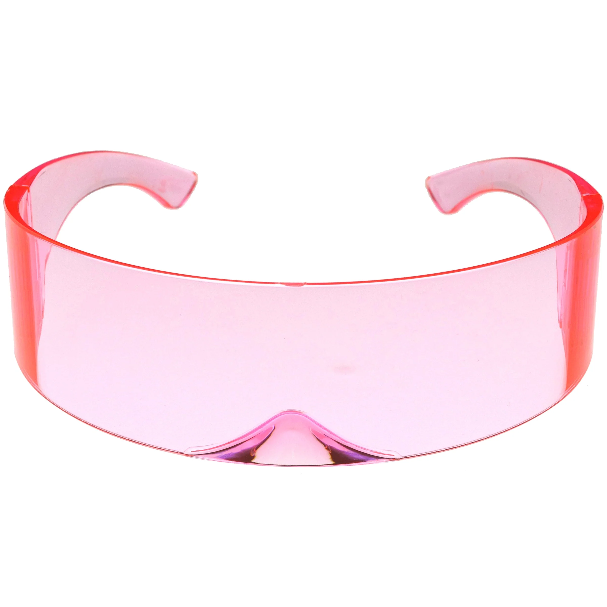 zeroUV Futuristic Retro Color Tinted Wrap Around Shield Sunglasses D175 - Image 10