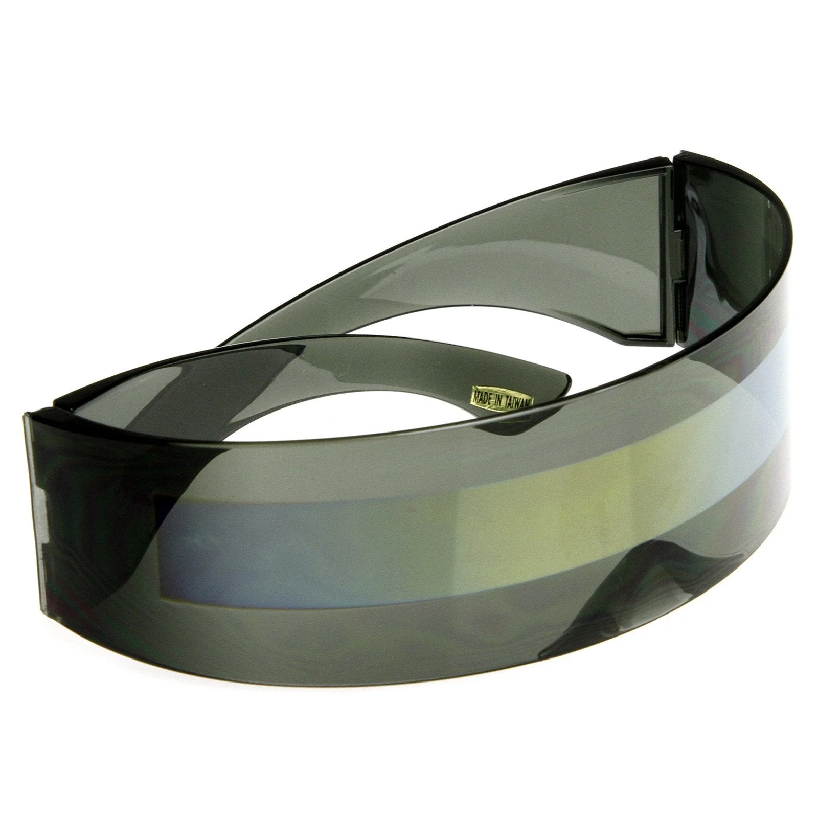 zeroUV Futuristic Retro Mirror Wrap Around Shield Sunglasses 8762 - Image 11