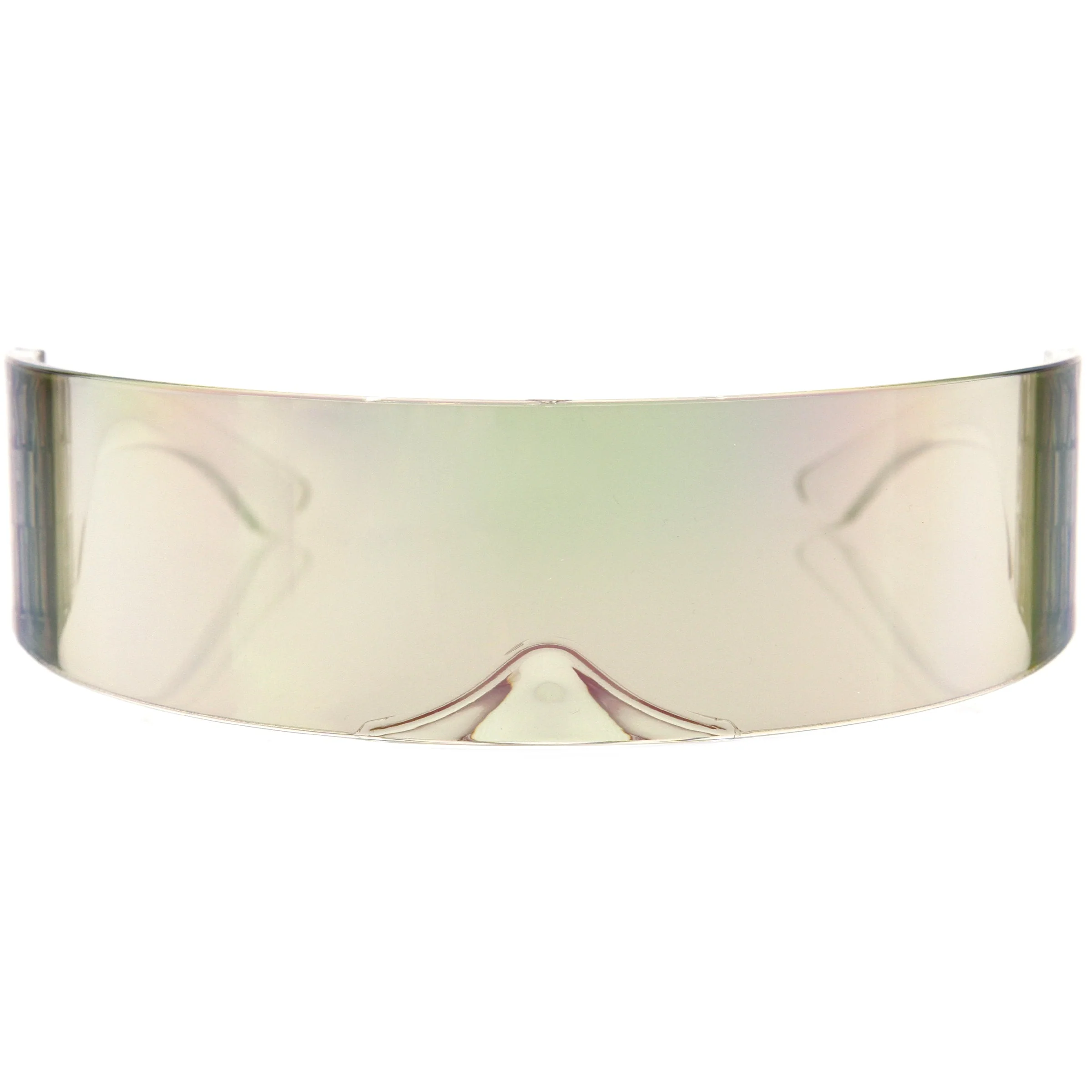 zeroUV Futuristic Retro Mirror Wrap Around Shield Sunglasses 8762 - Image 24