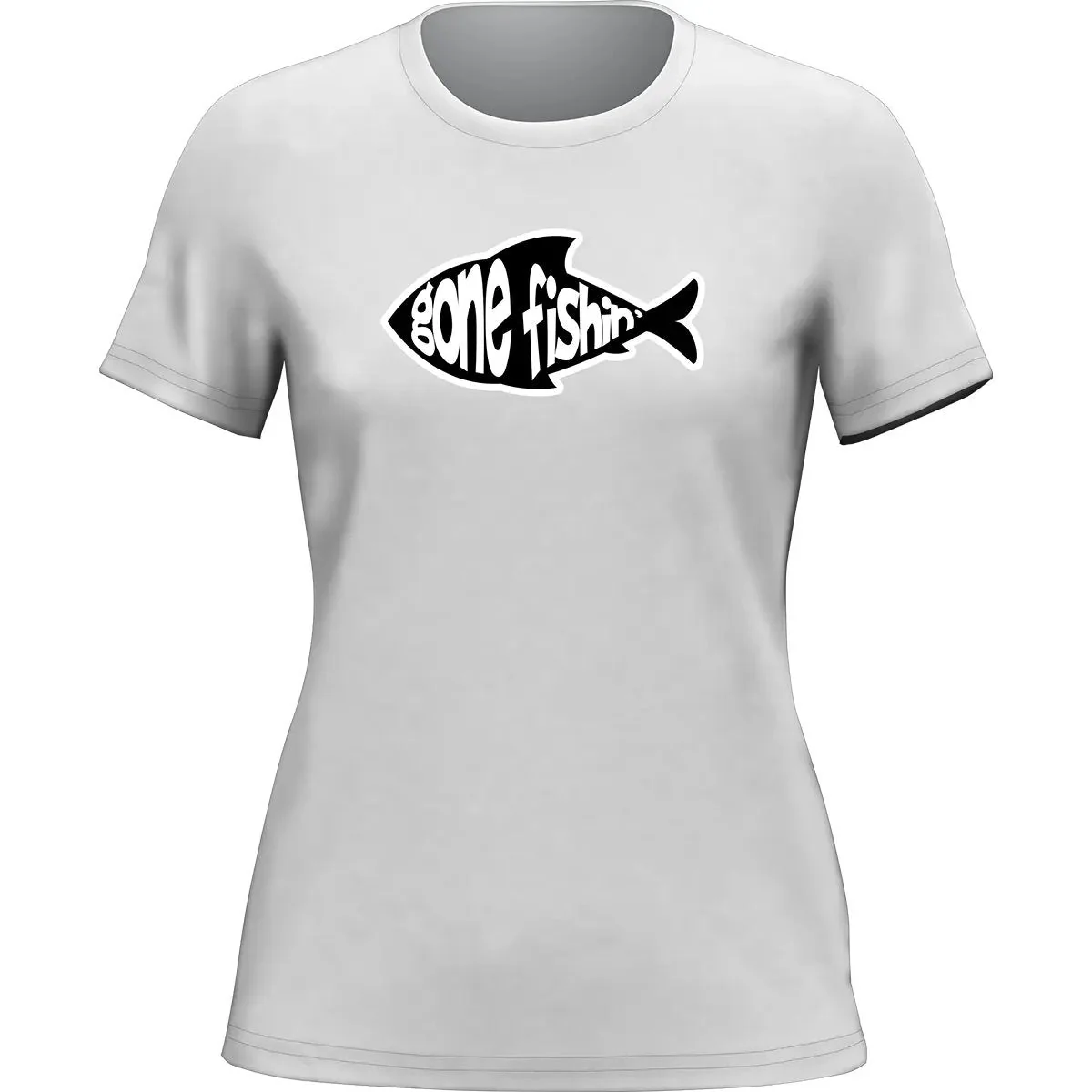 Outdoorzees Gone Fishing v3 T-Shirt for Women - Image 3