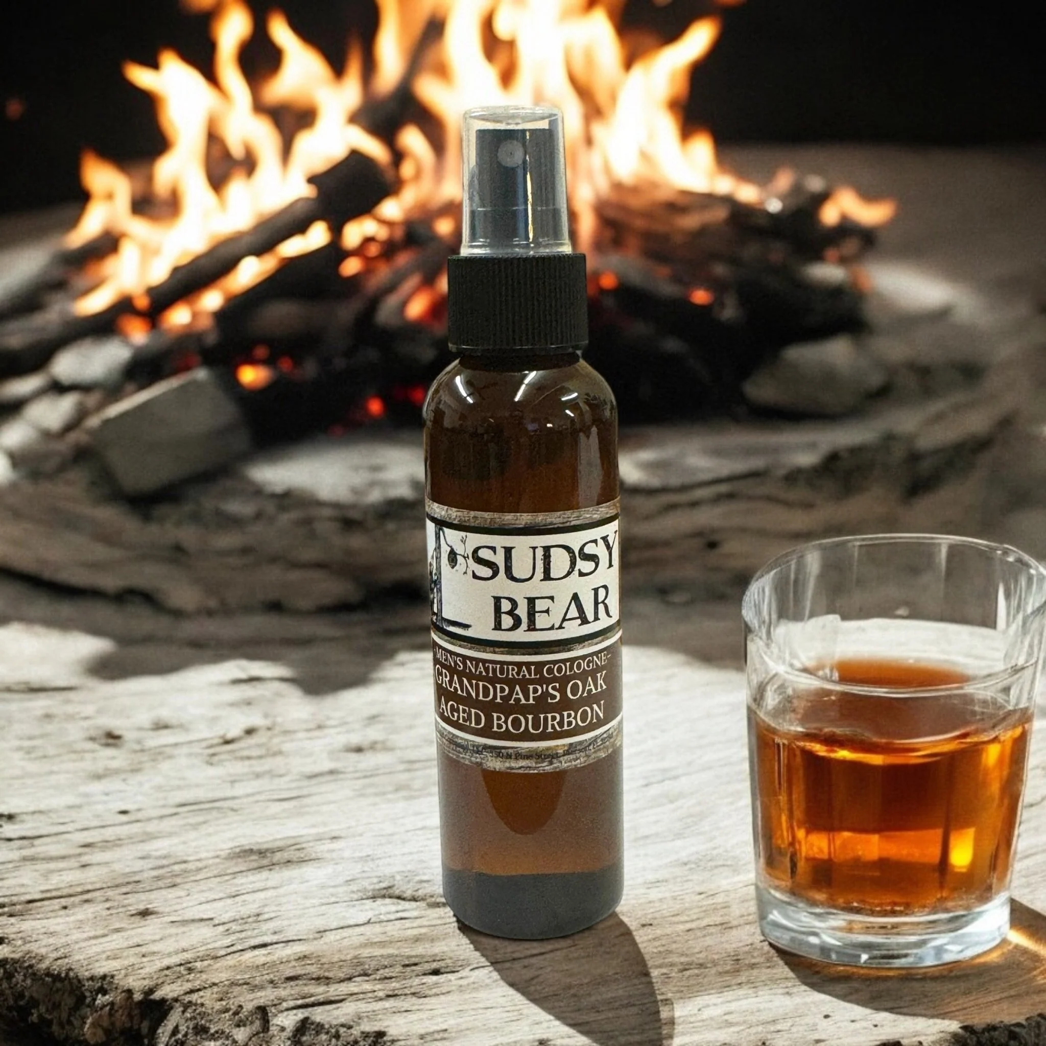 Sudsy Bear - Grandpap's Oak Aged Bourbon-Natural Cologne