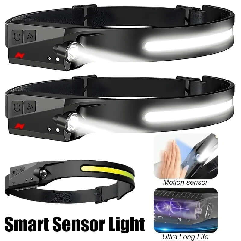 MUCITUP Headlamp USB Rechargeable LED  Waterproof, Motion Sensor Camping/Hiking Light - Image 8